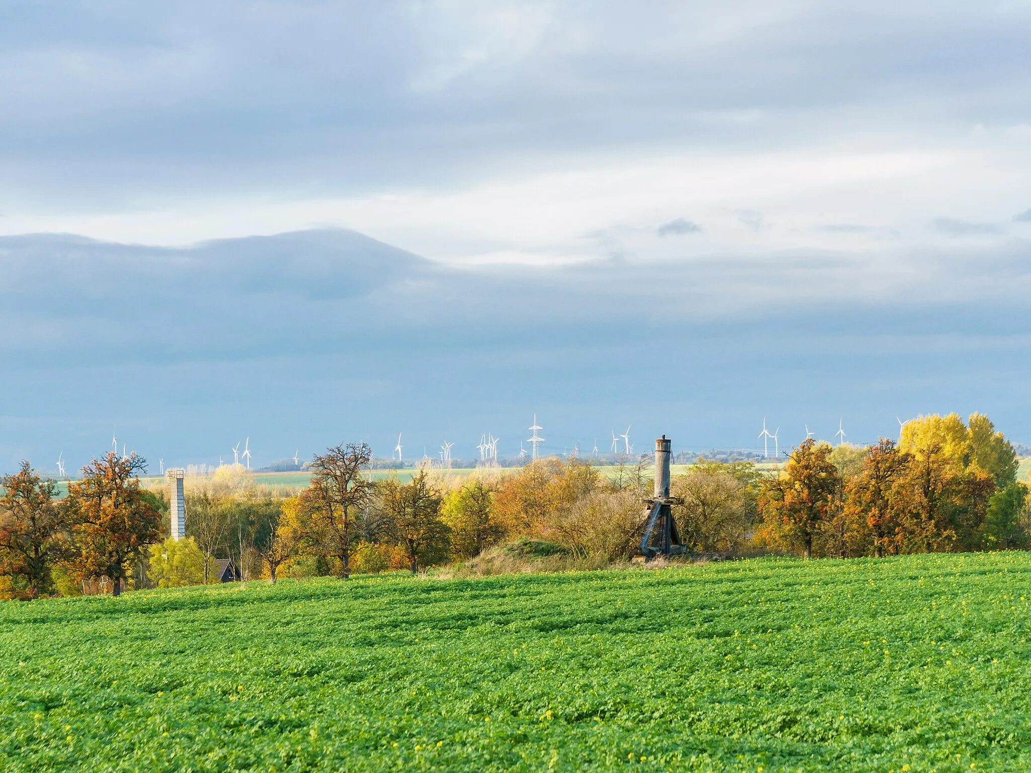 Photo showing: Hausbaum einer ehemaligen Bockwindmühle in Wanzleben-Börde OT Remkersleben