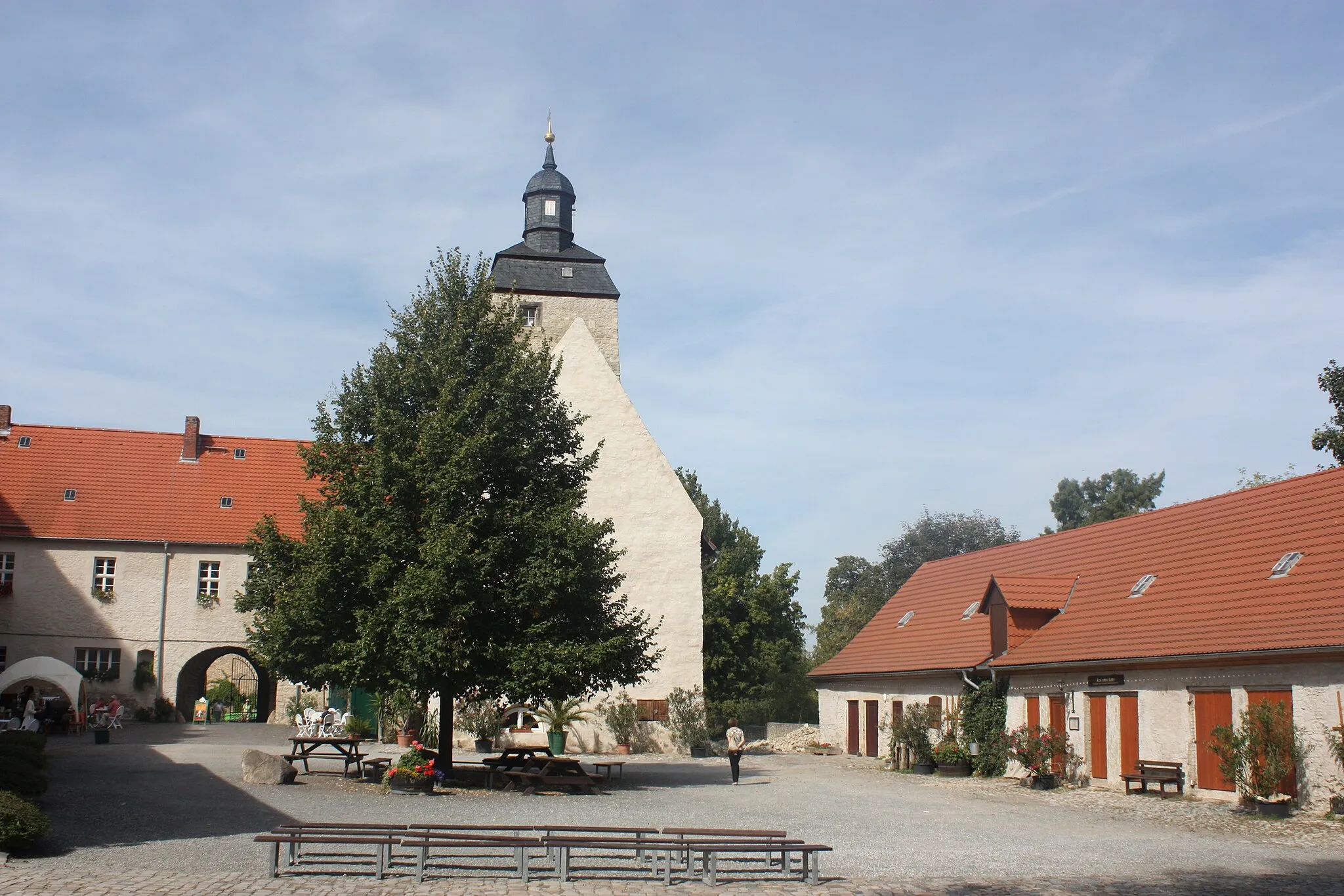 Photo showing: the moated castle, general view from the inner yard