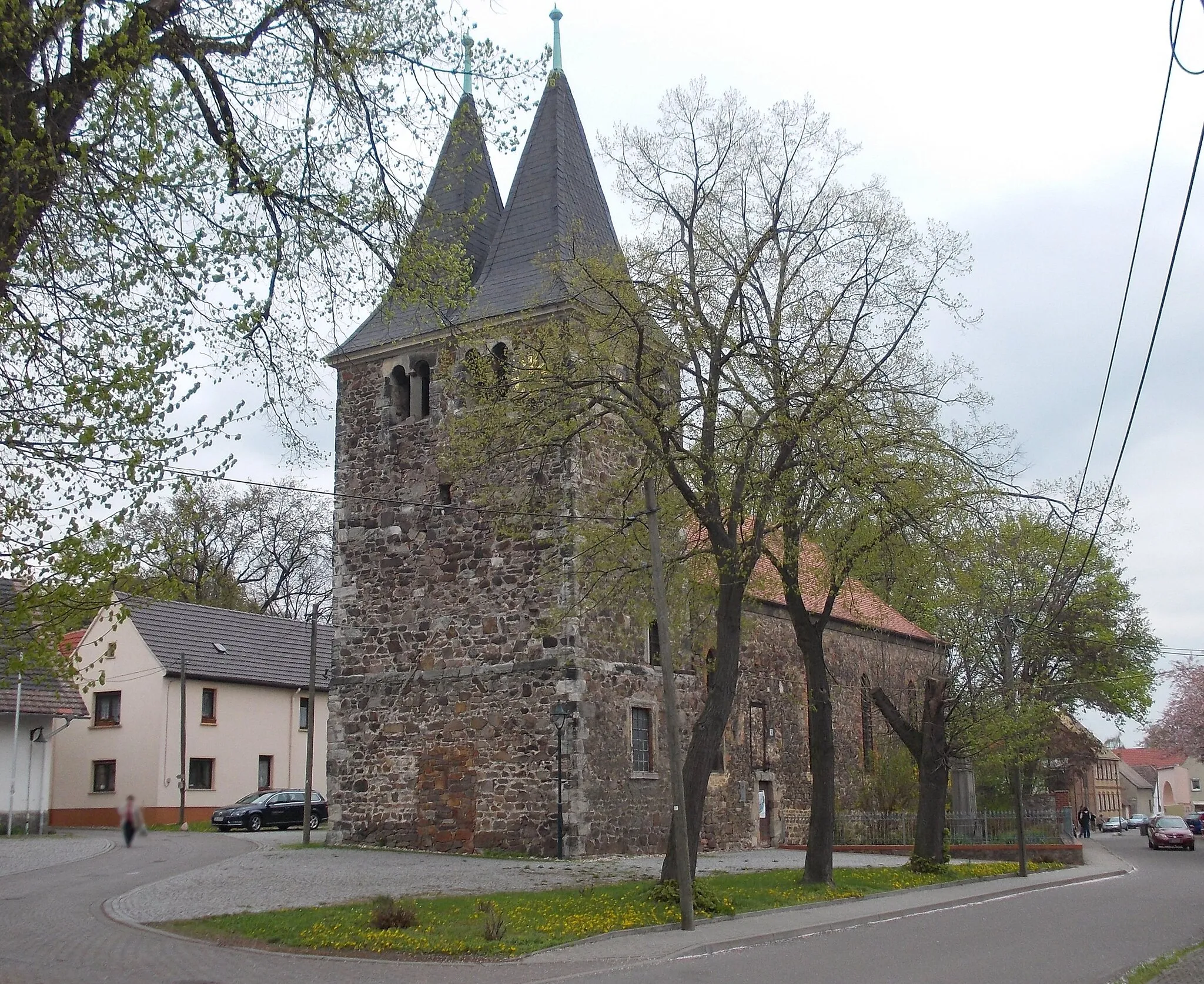 Photo showing: St. Michael's Church in Brachstedt (Petersberg, district of Saalekreis, Saxony-Anhalt)