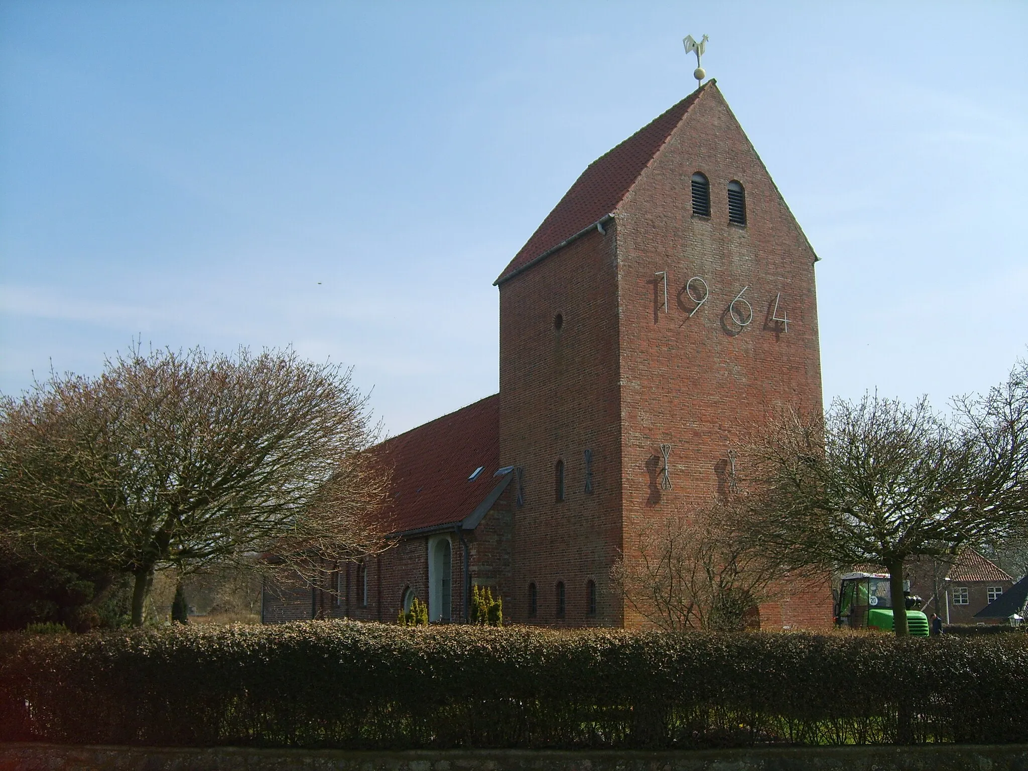 Photo showing: Apostelkirche in Deezbüll, Nordfriesland