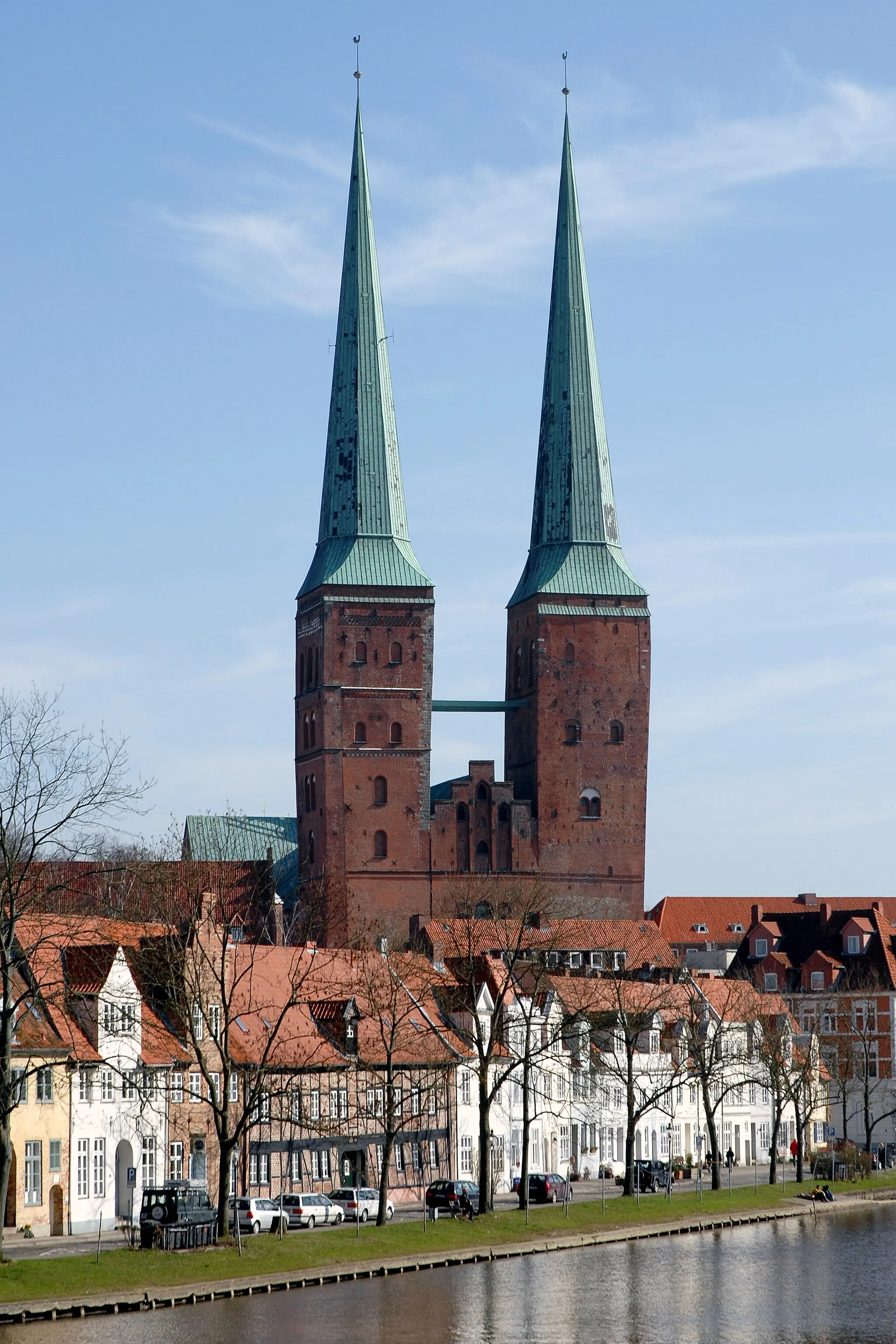 Photo showing: Lübecker Dom, von Westen aufgenommen