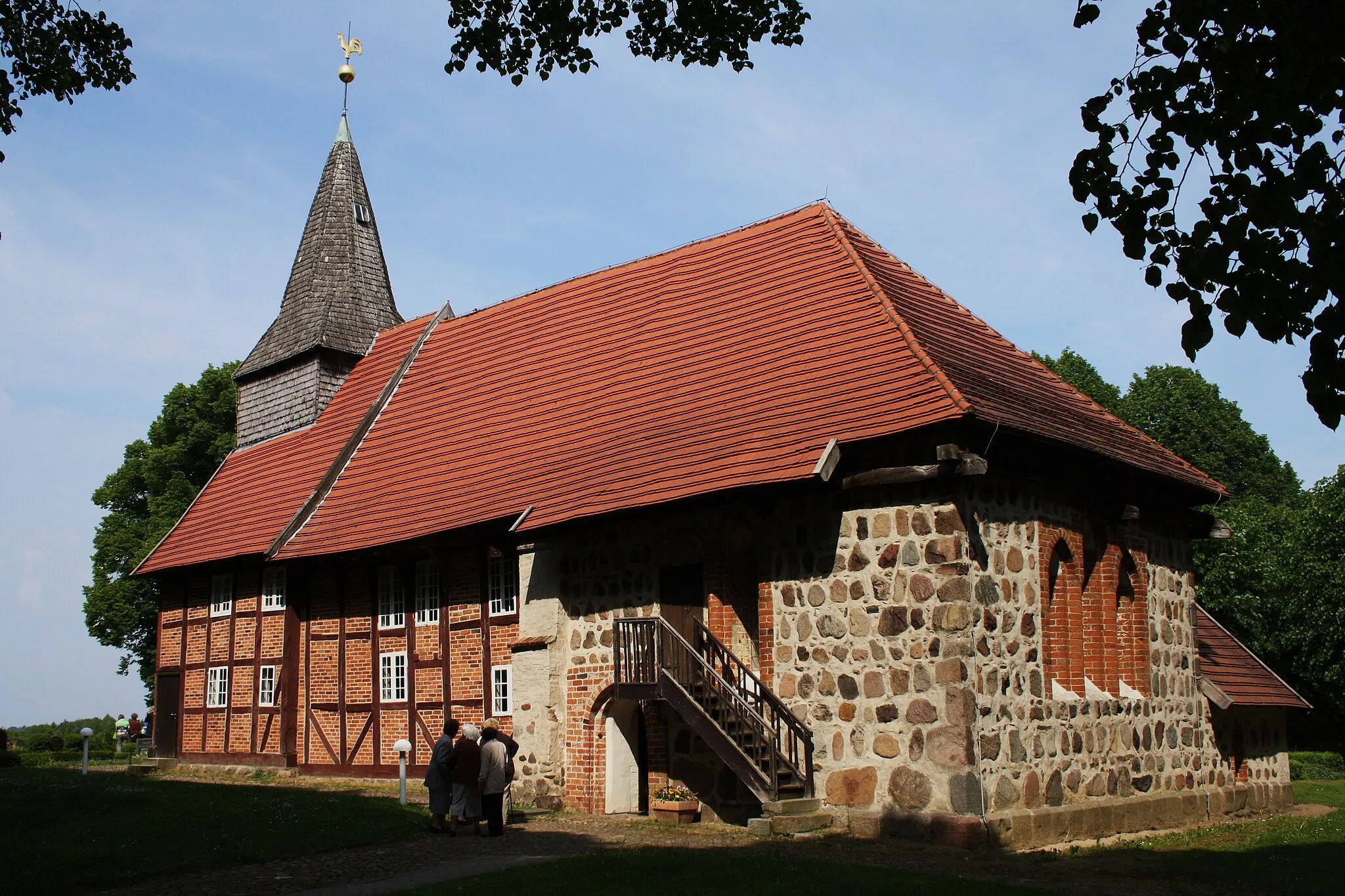 Photo showing: Dorfkirche Lassahn am Schaalsee
