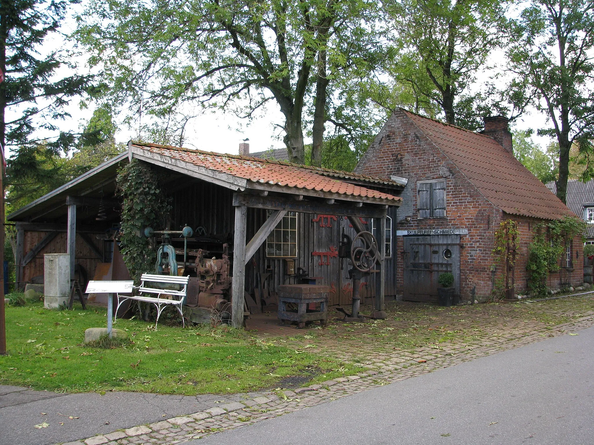 Photo showing: Historical forge in Almdorf, Germany