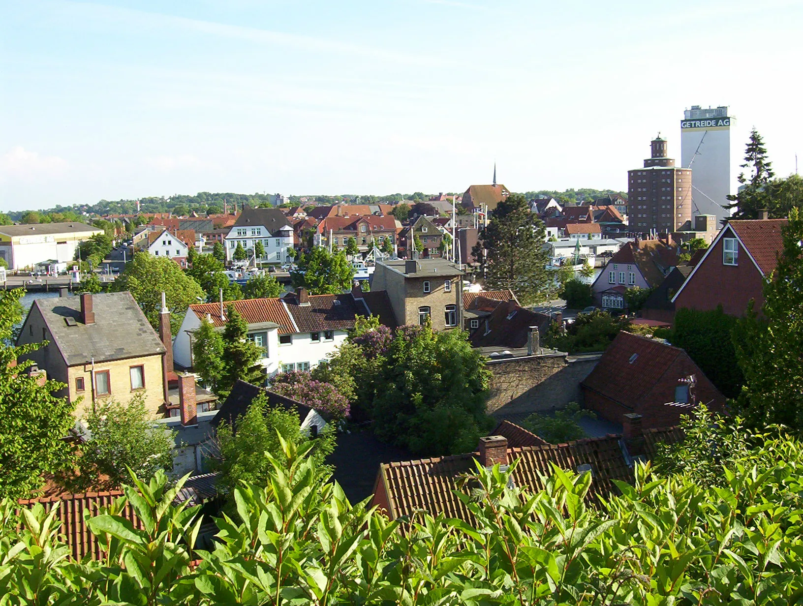 Photo showing: Eckernförde: View on Borby, port und city centre