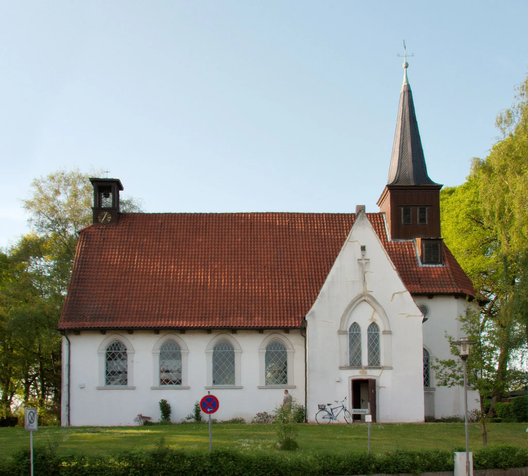 Photo showing: Matthias-Claudius-Kirche Reinfeld/Holstein (Germany).