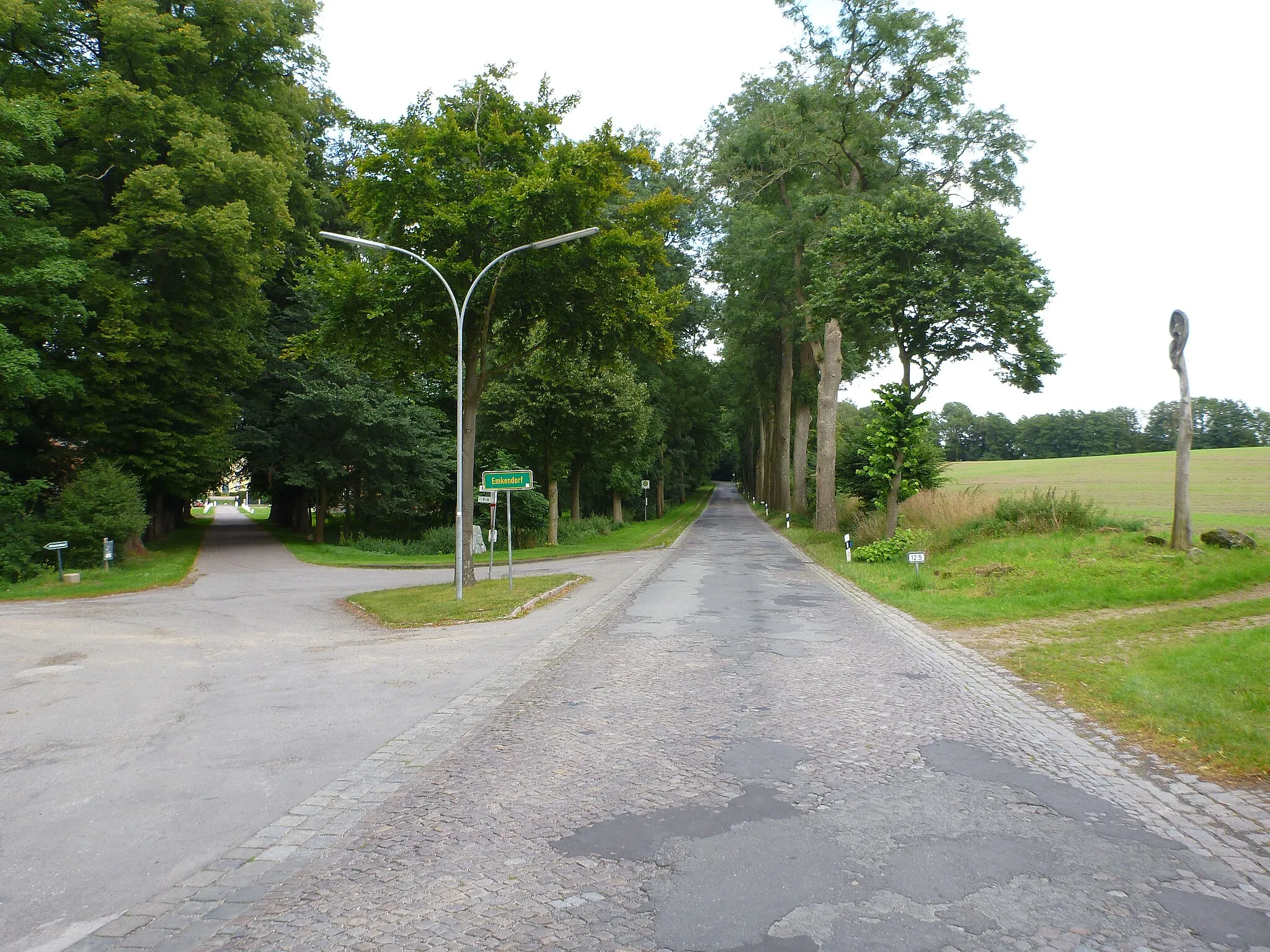 Photo showing: Emkendorfer Allee in front of Gut Emkendorf