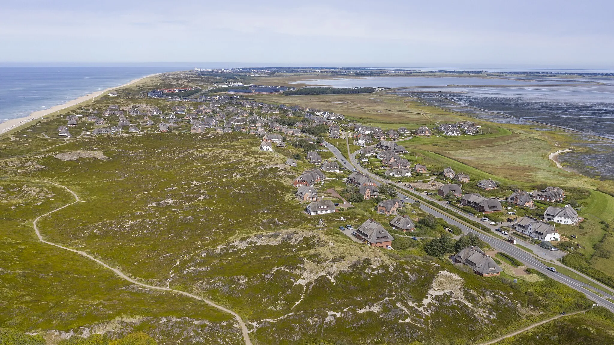 Photo showing: Aerial view of Rantum, Sylt, Schleswig-Holstein, Germany