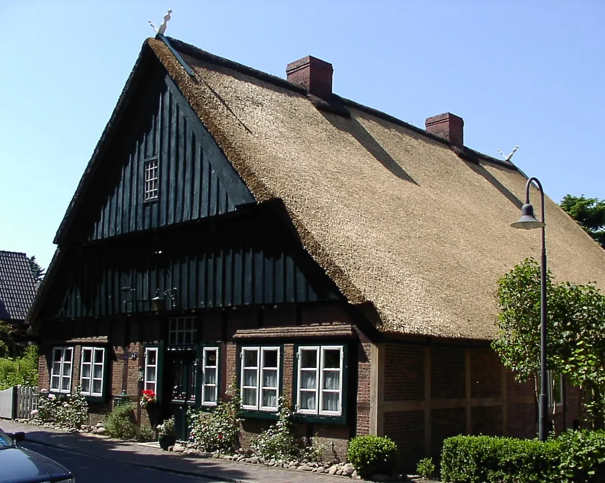 Photo showing: Alte Dorfschule von 1683 in Borsfleth.