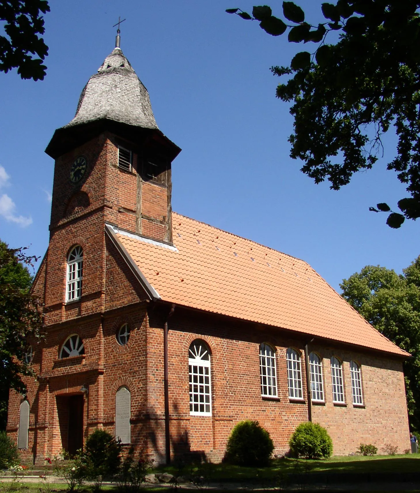 Photo showing: Church in Gresse in Mecklenburg-Western Pomerania, Germany
