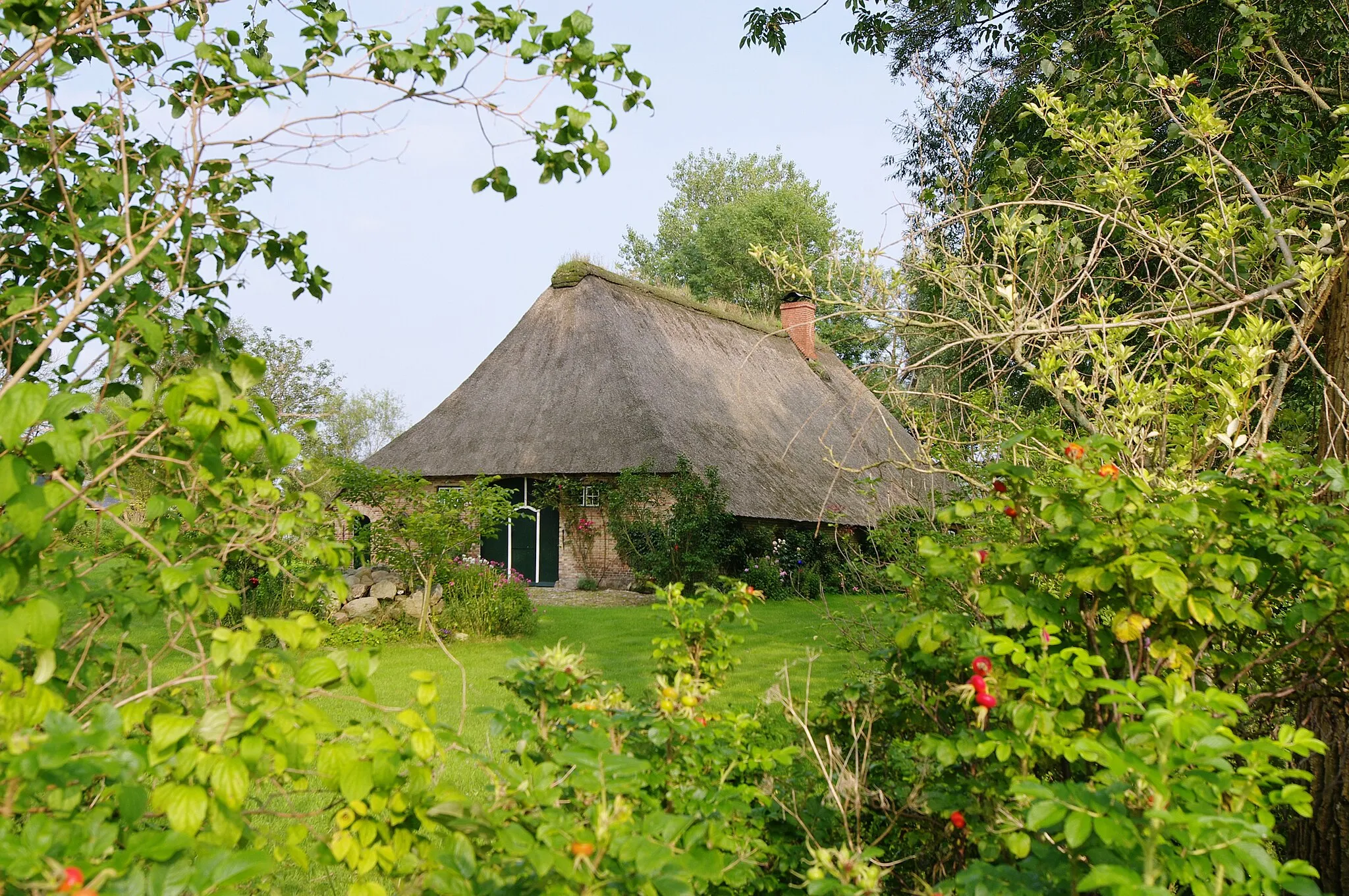 Photo showing: Denkmalgeschütztes Haus in Drage, Kreis Nordfriesland.