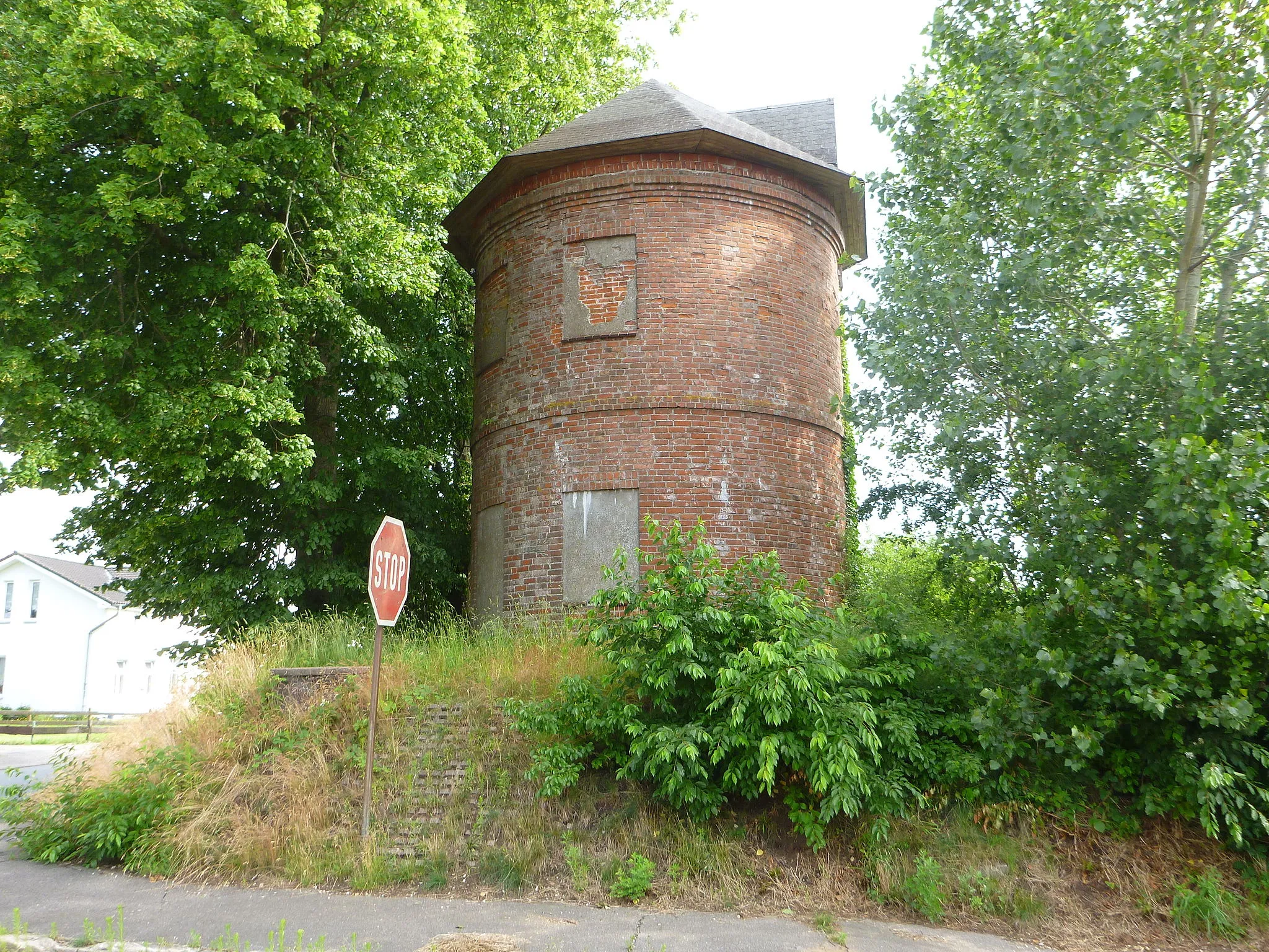 Photo showing: The water tower in Groß Vollstedt