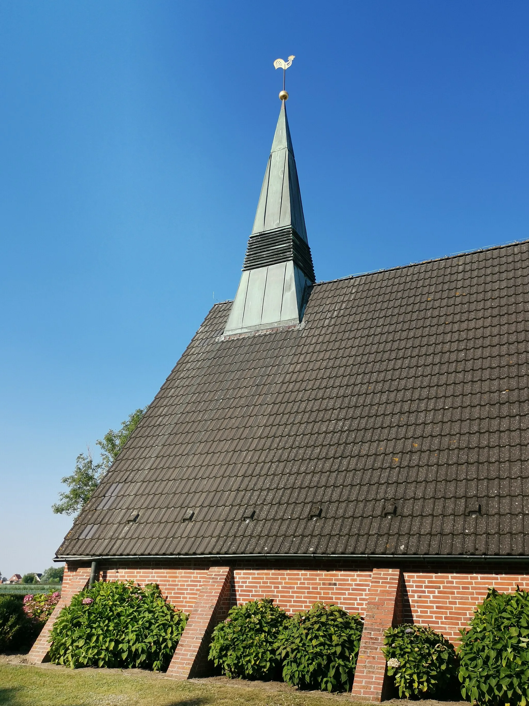 Photo showing: Denkmalgeschützte Christuskirche in Friedrichskoog