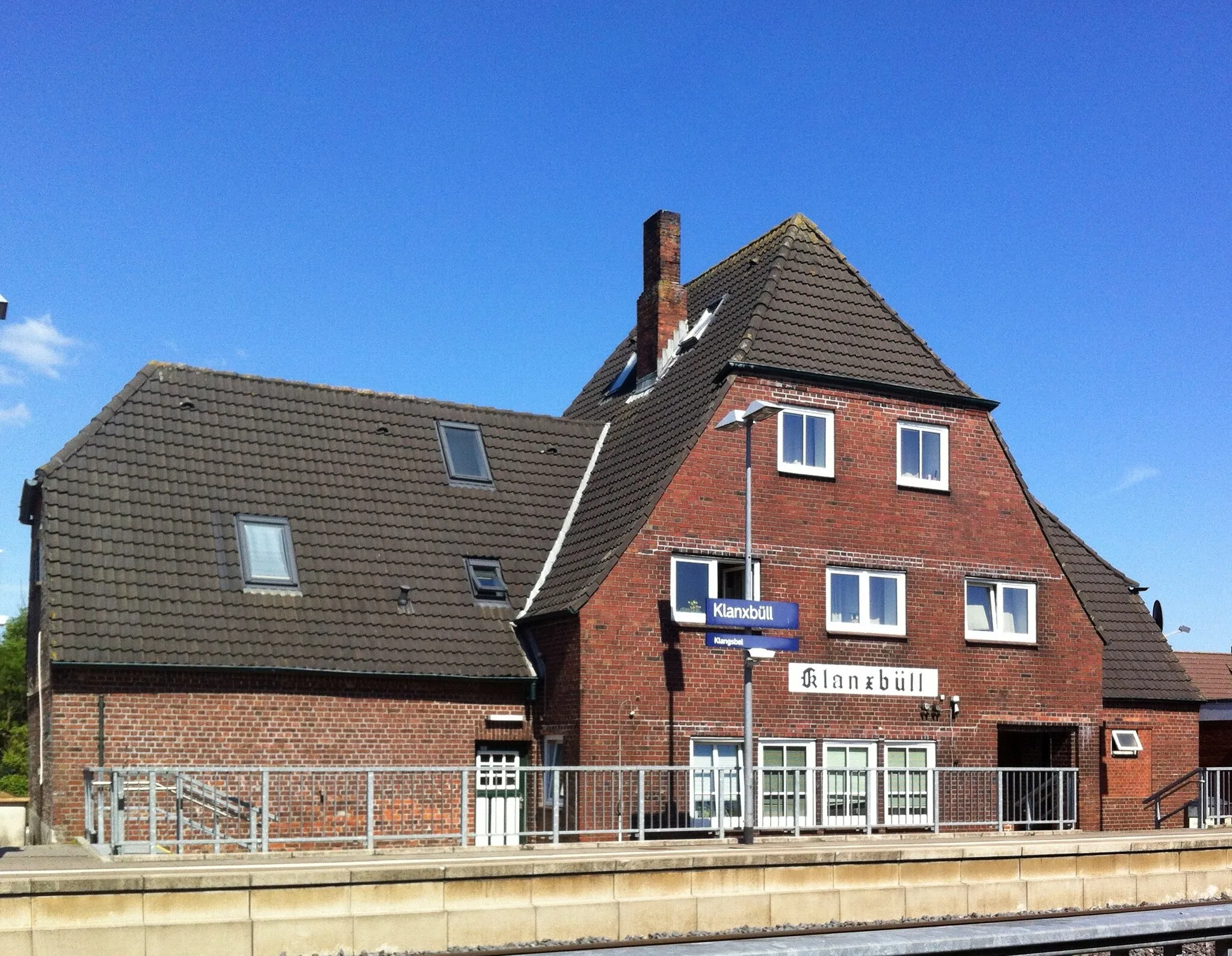 Photo showing: Klanxbüll Bahnhof Empfangsgebäude