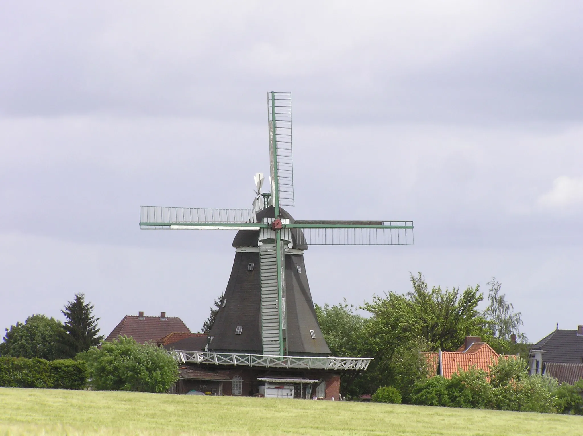 Photo showing: Windmill Siebenbäumen,SH,Germany
