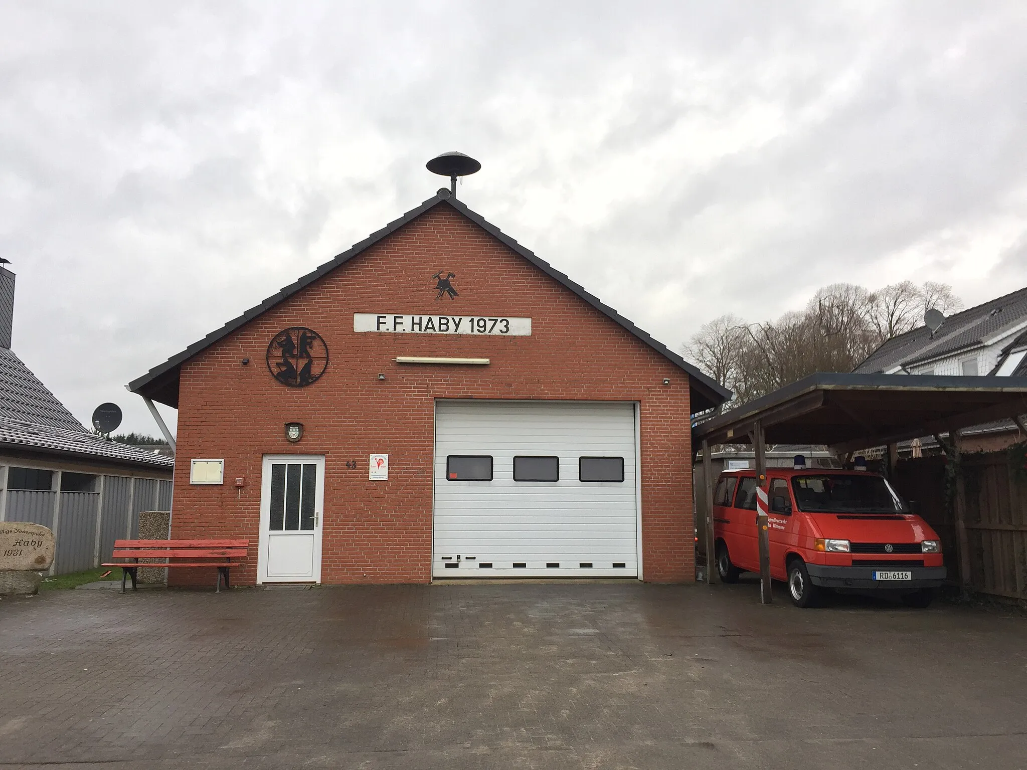 Photo showing: Gerätehaus der Freiwilligen Feuerwehr Haby