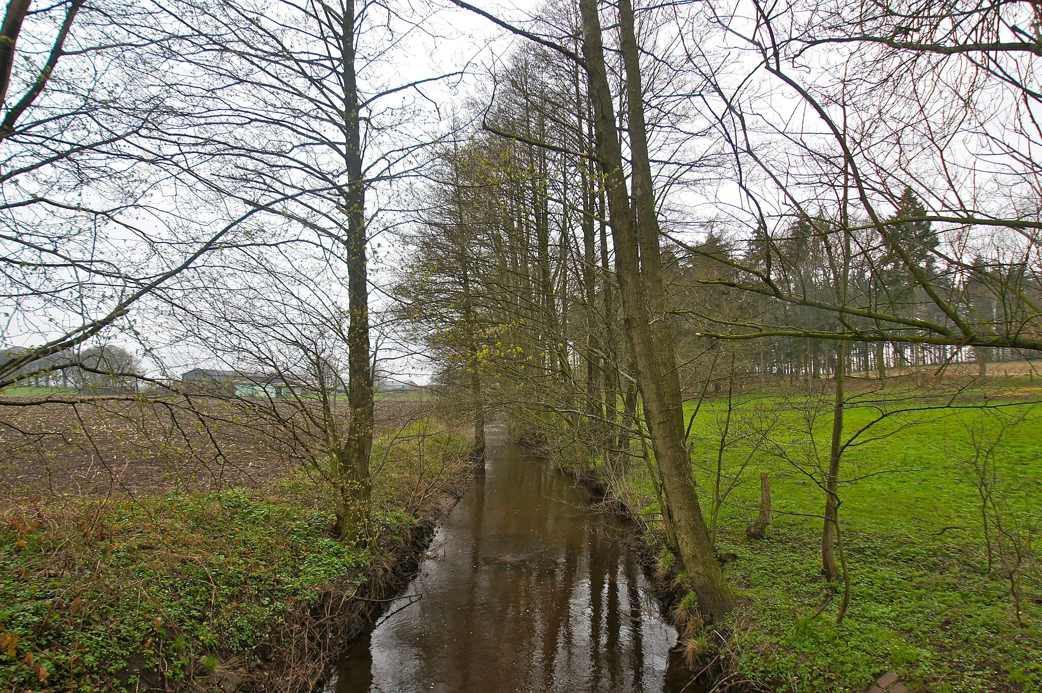 Photo showing: Langeln, Germany: The river Krückau at the Vossmoor