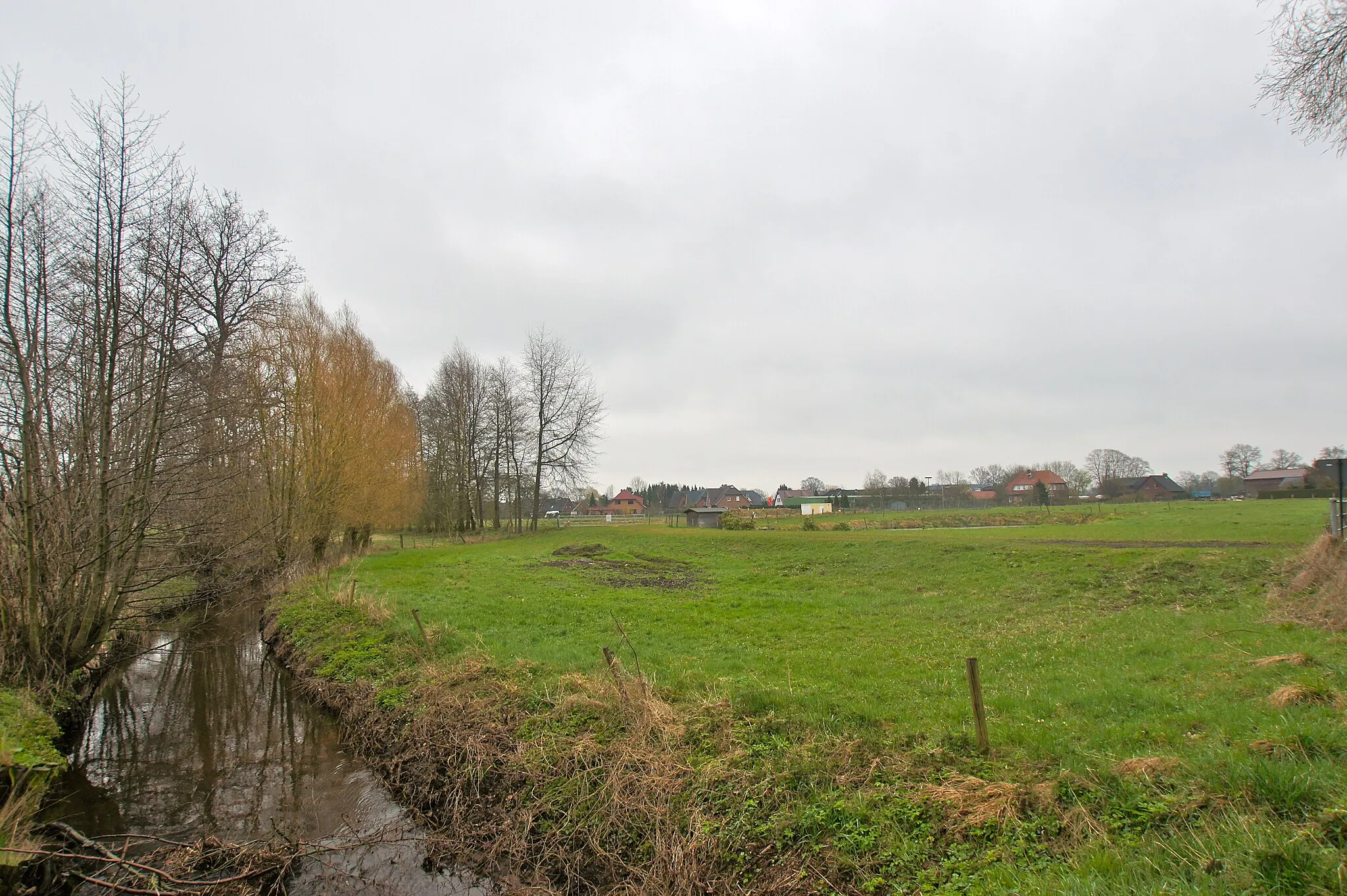 Photo showing: Langeln, Germany: The river Krückau