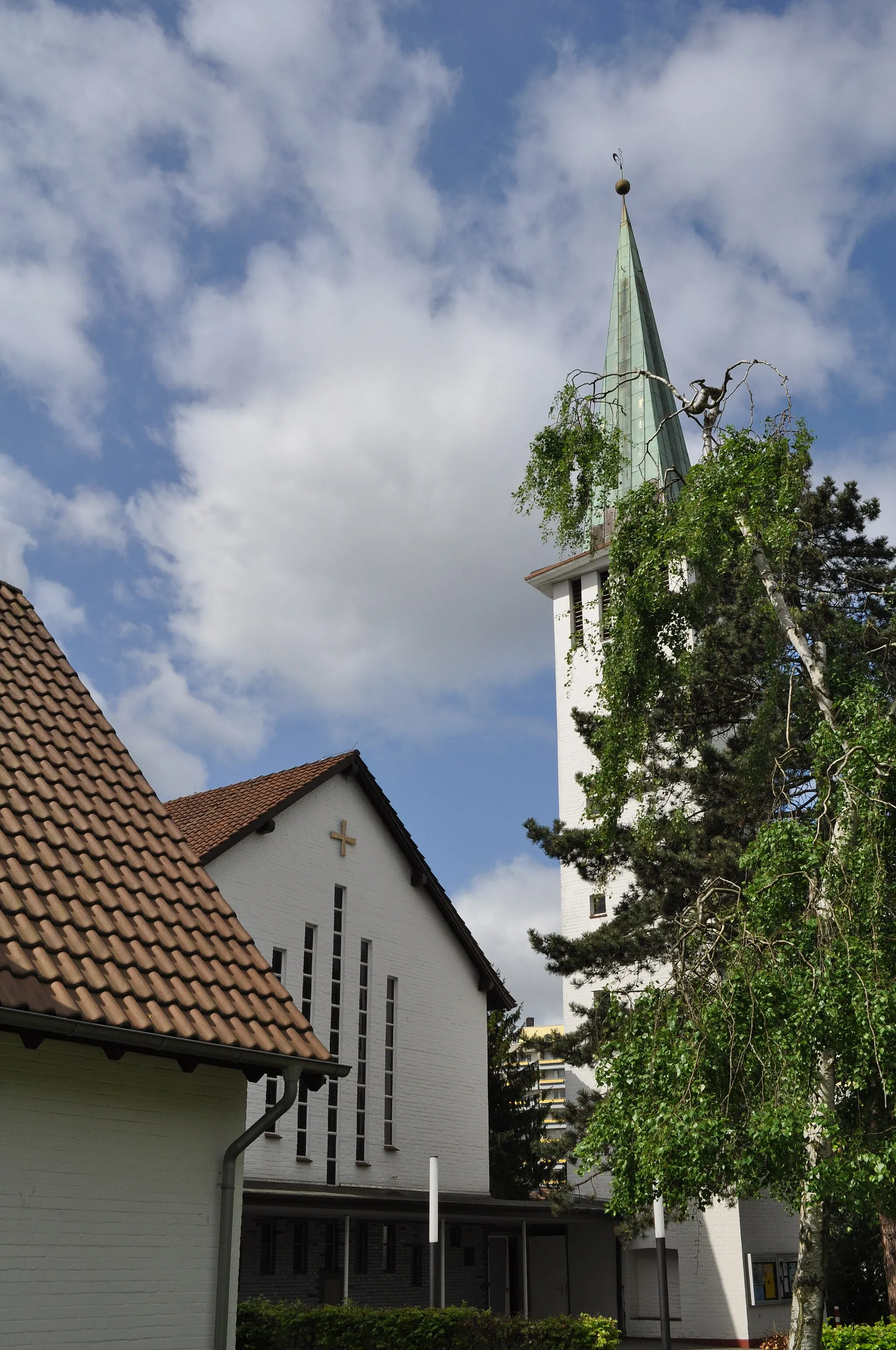Photo showing: Friedenskirche an der Görlitzer Straße in Hamburg-Jenfeld