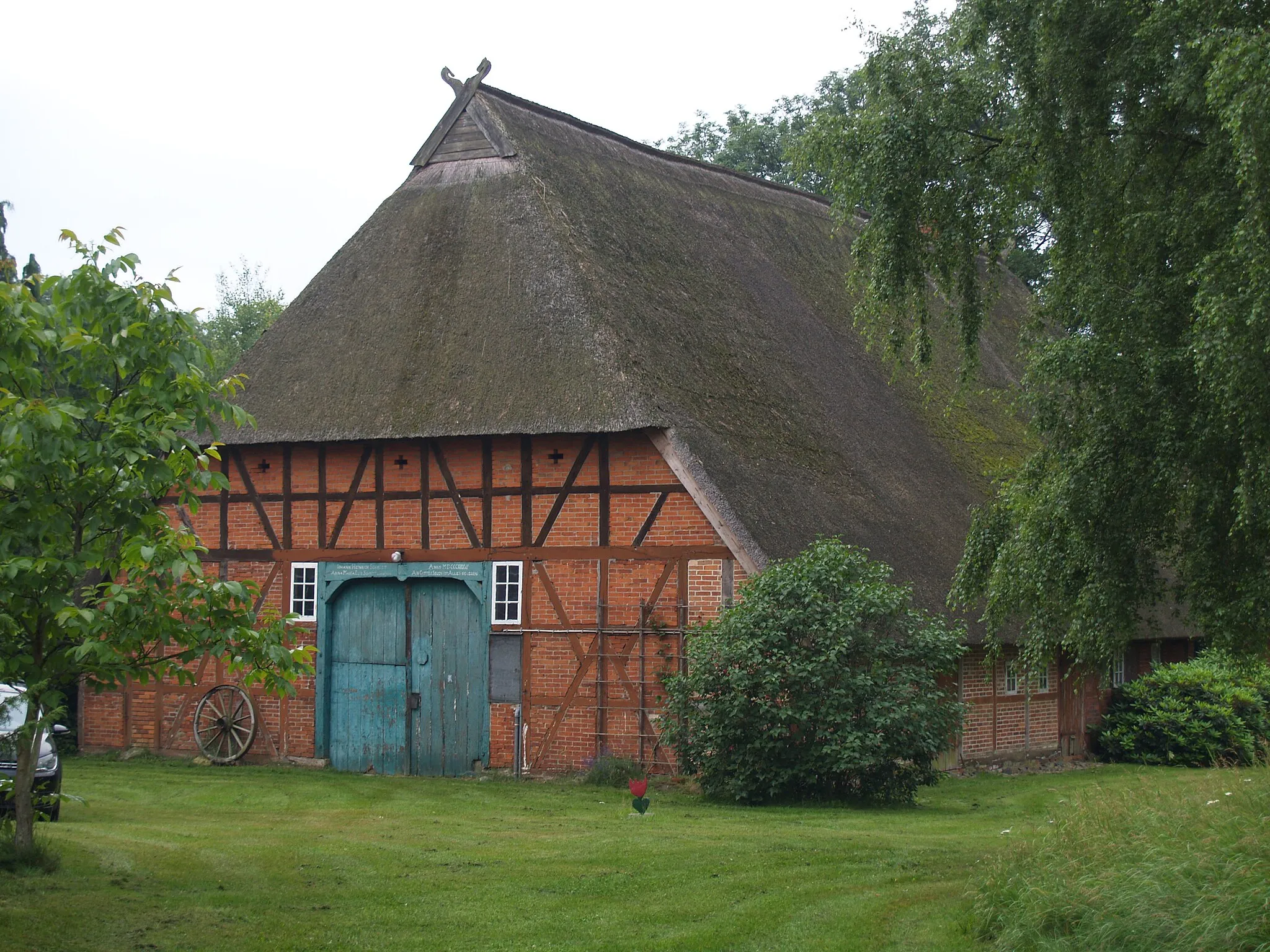 Photo showing: Fachhallenhaus in Göttin, Kreis Herzogtum Lauenburg, Deutschland
