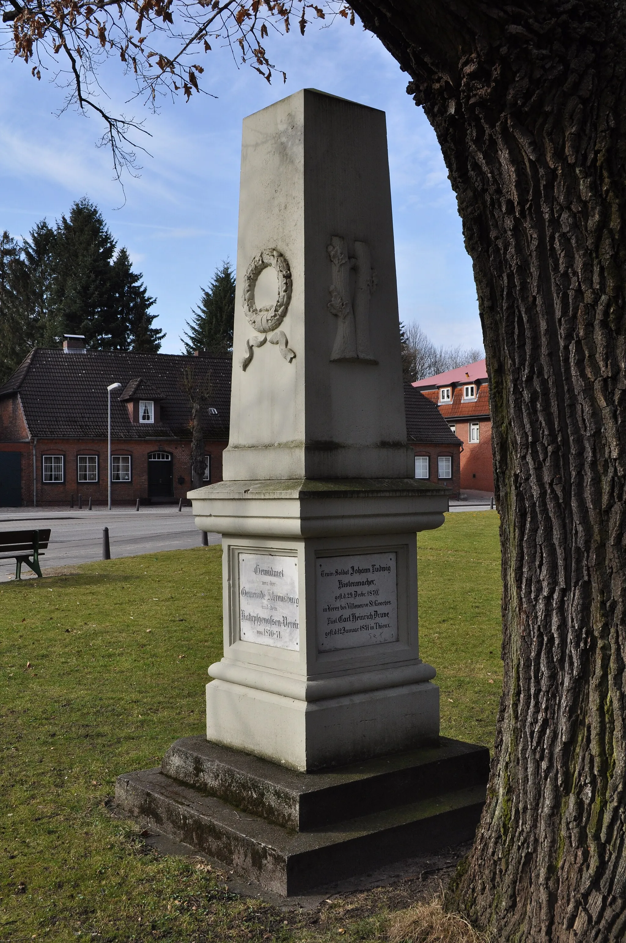 Photo showing: Kriegerdenkmal 1870-71 in Ahrensburg.