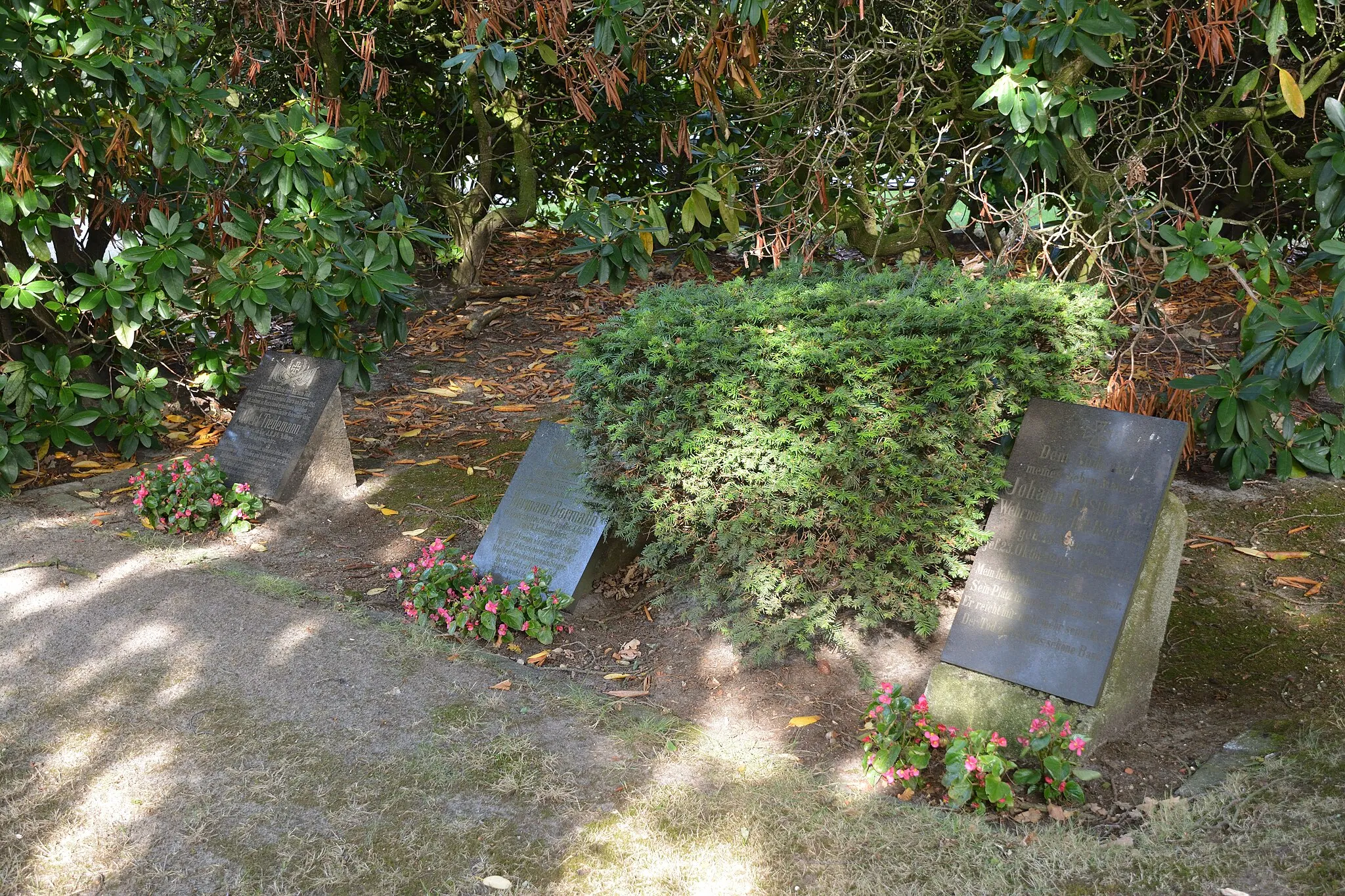 Photo showing: Bilder vom Friedhof in Wedel: Gräber des Ersten Weltkriegs