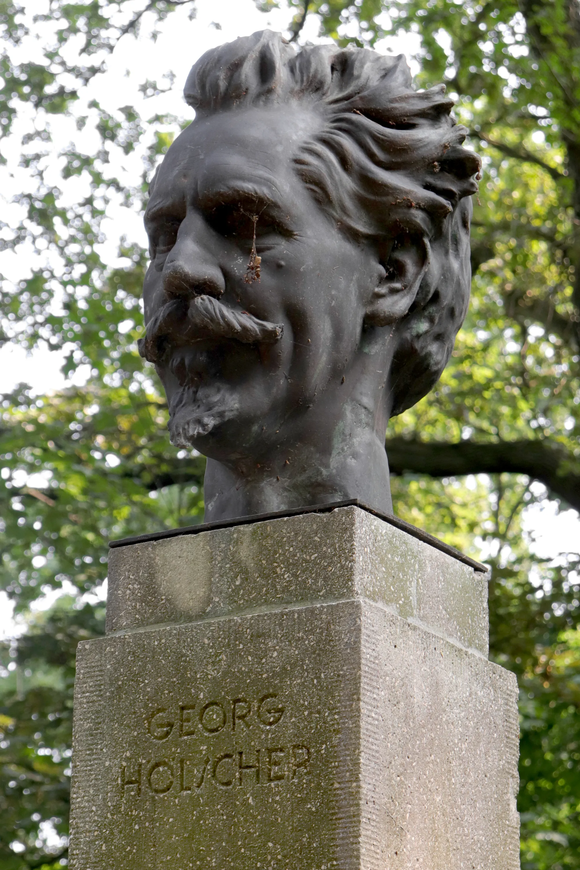 Photo showing: Hamburg, district Harburg, township Wilstorf, municipal park, monument for gardening director Georg Hoelscher (1866 - 1932)