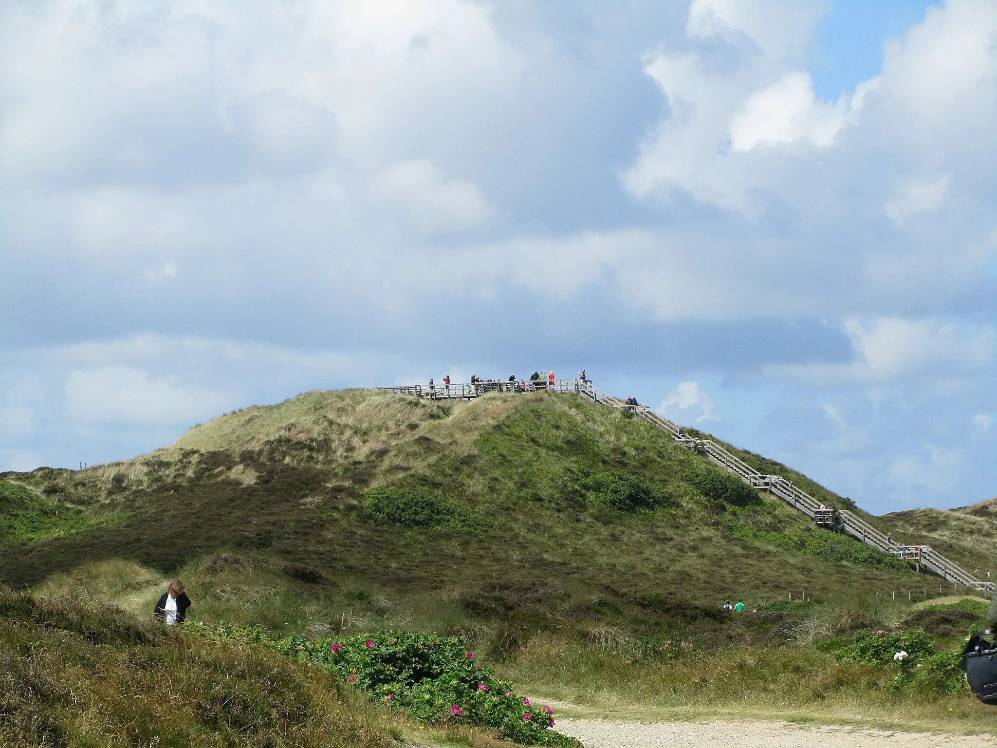 Photo showing: Die Uwe-Düne (52 m), höchste natürliche Erhebung der Insel Sylt von Osten.