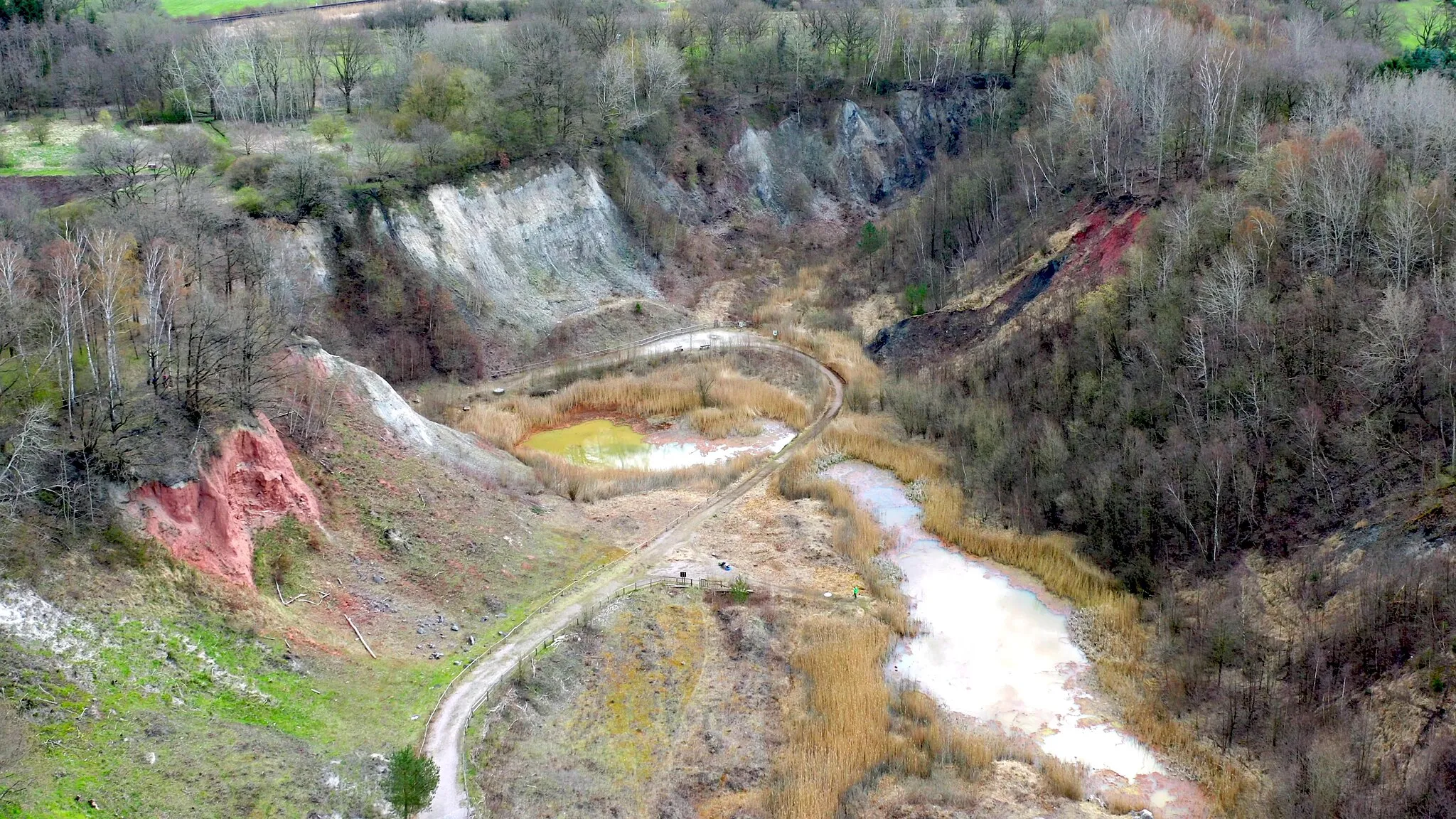 Photo showing: Drohnenaufnahme der Liether Kalkgrube