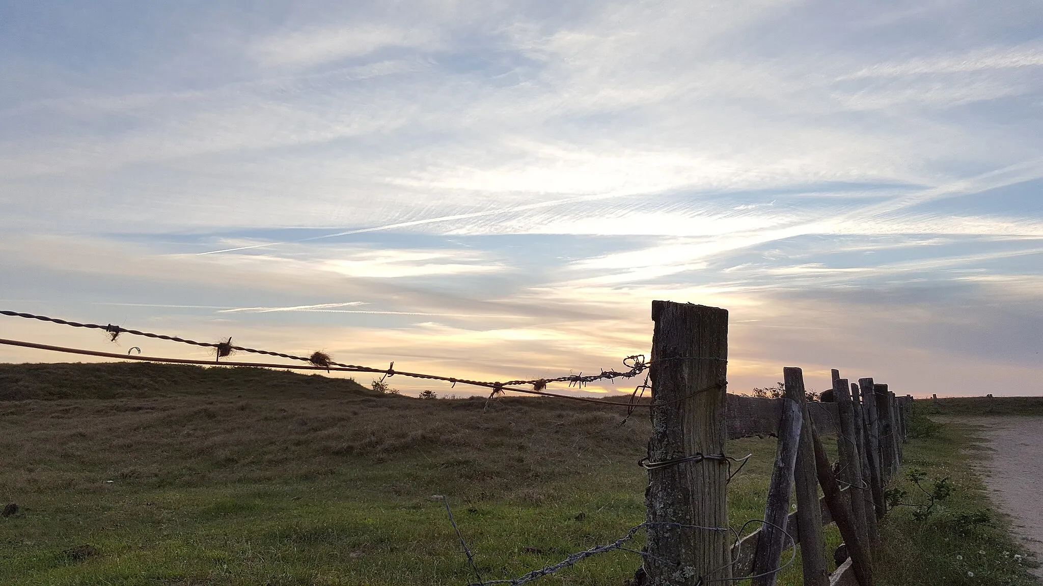 Photo showing: Sundown at Weißenhäuser Brök (nature reserve in Schleswig-Holstein).