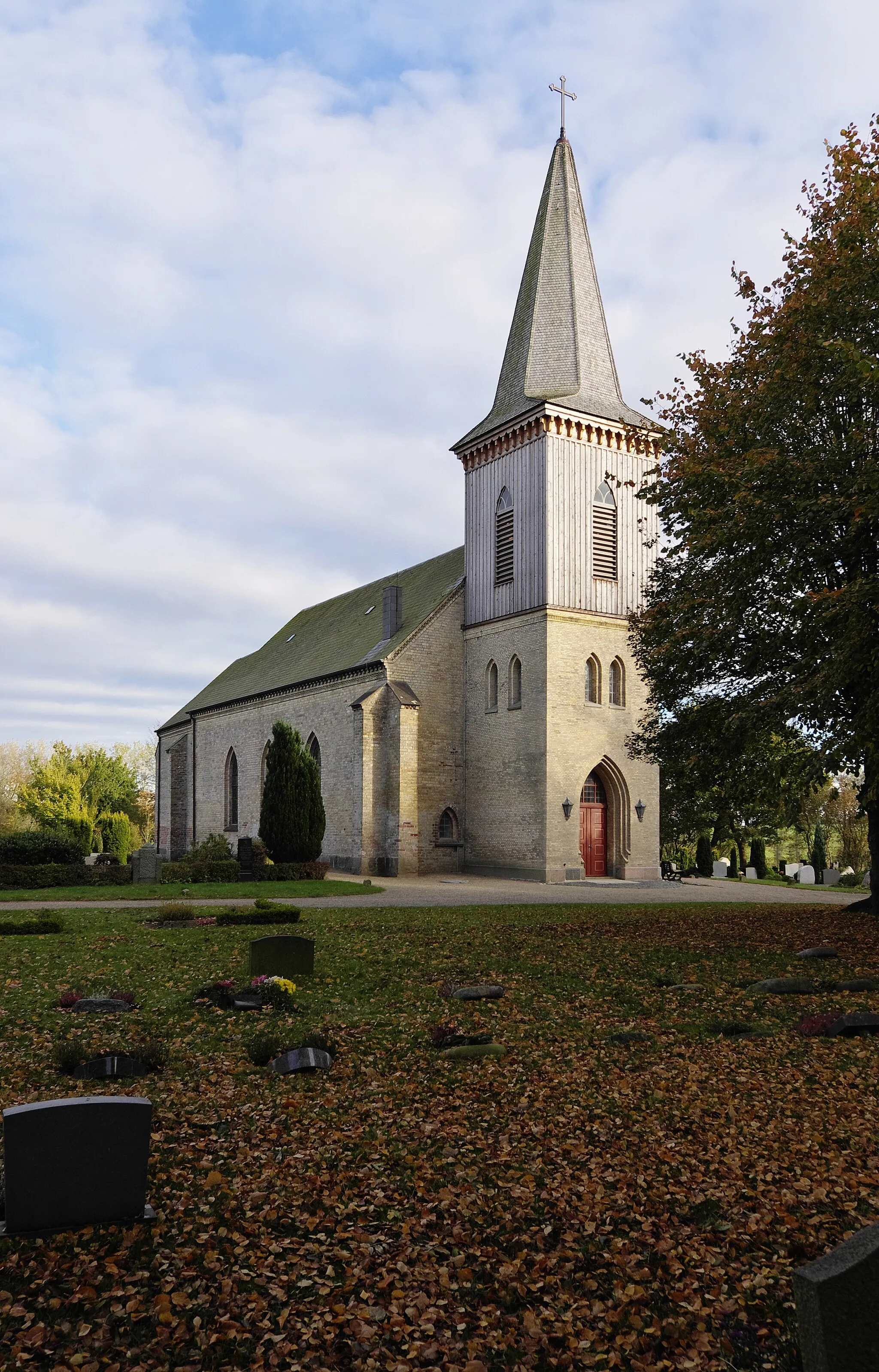 Photo showing: Denkmalgeschützte St. Marien-Kirche in Kahleby, Kreis Schleswig-Flensburg.