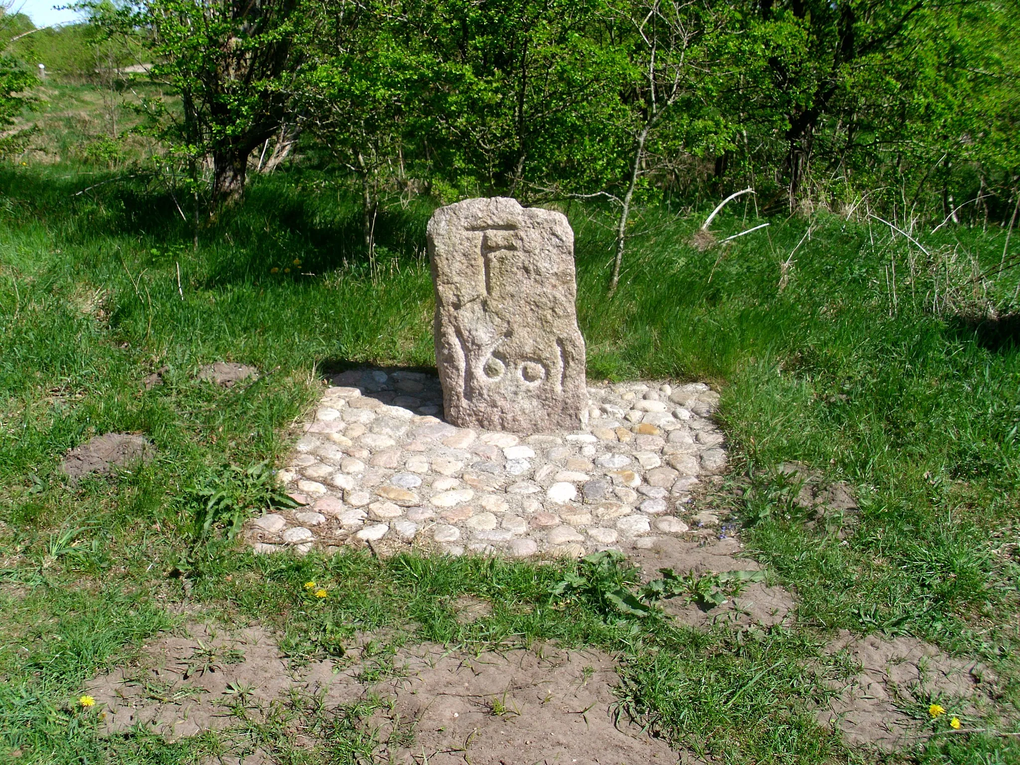 Photo showing: Alter Flensburger Grenzstein am Stadtweg, Gottrupel