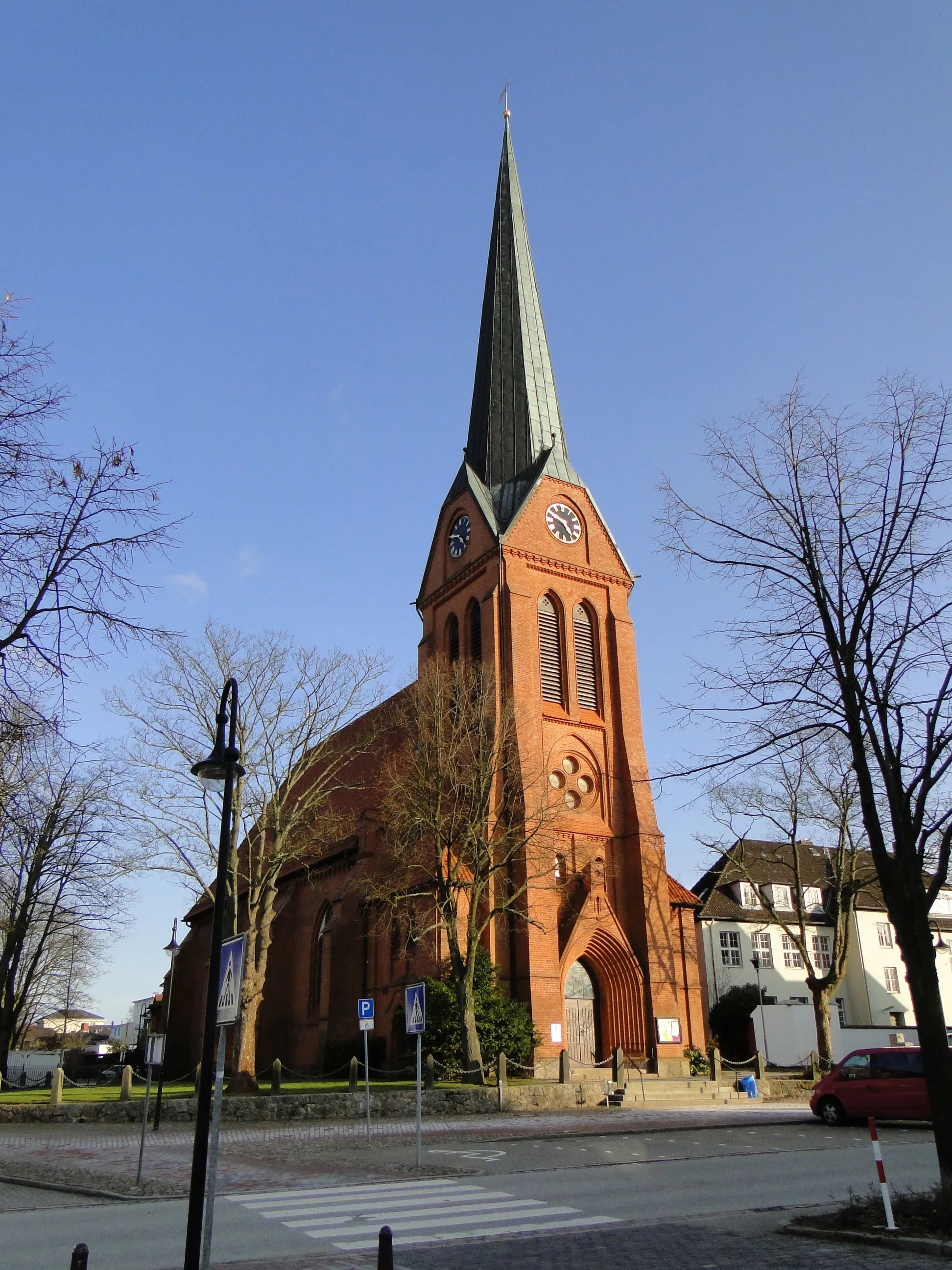 Photo showing: Church St. Franziskus in Schwarzenbek, disctrict Herzogtum Lauenburg, Schleswig-Holstein, Germany
