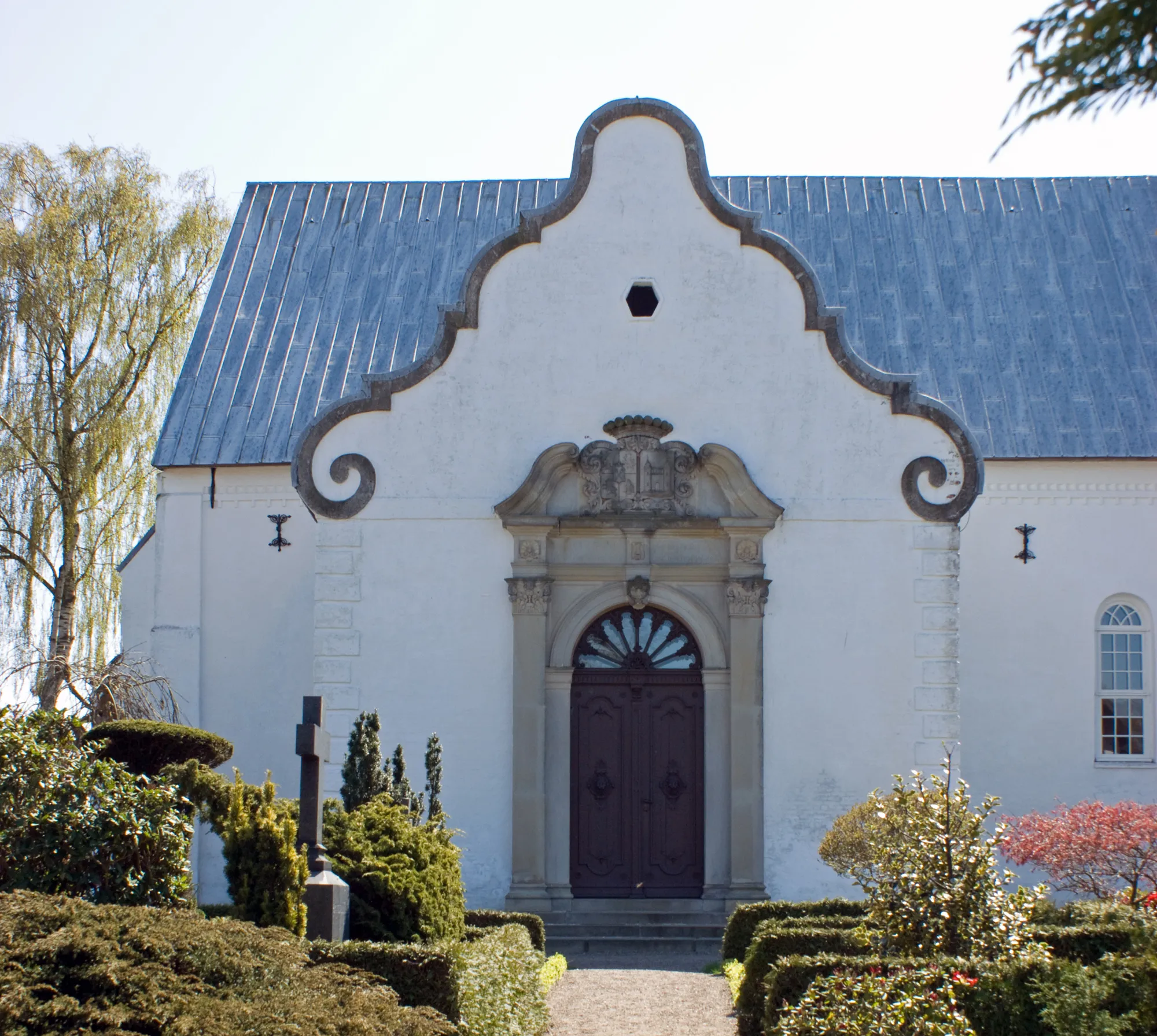 Photo showing: Møgeltønder Kirke, detalje nordportalen