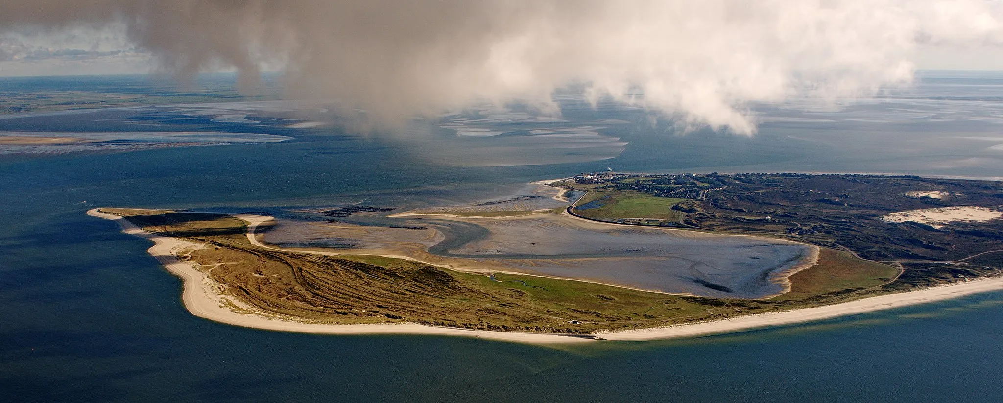 Photo showing: Fotoflug über das nordfriesische Wattenmeer
