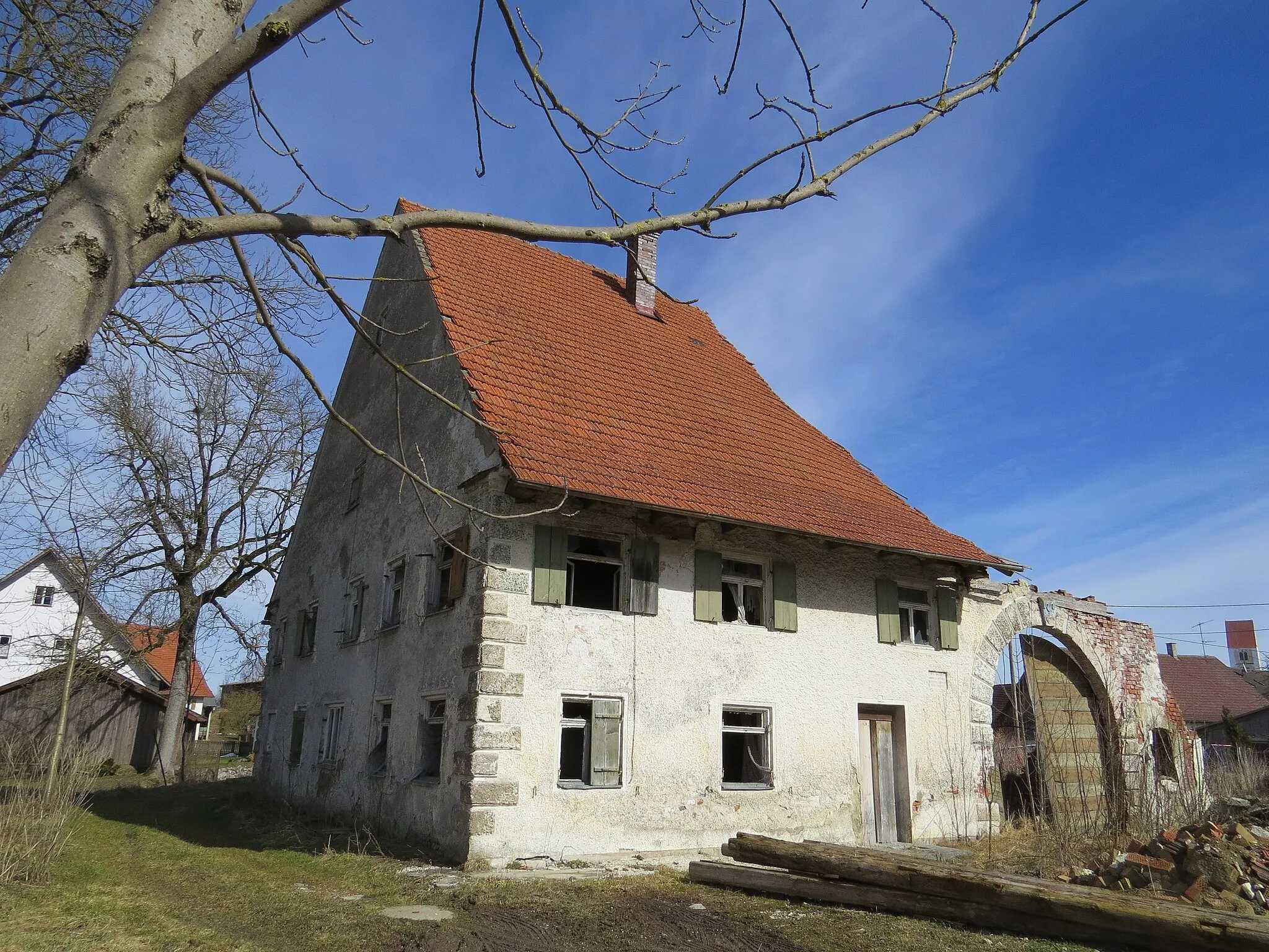 Photo showing: Beim Meier, erwähnt 1451, Hofgut der Dorfrichter, Hawangen