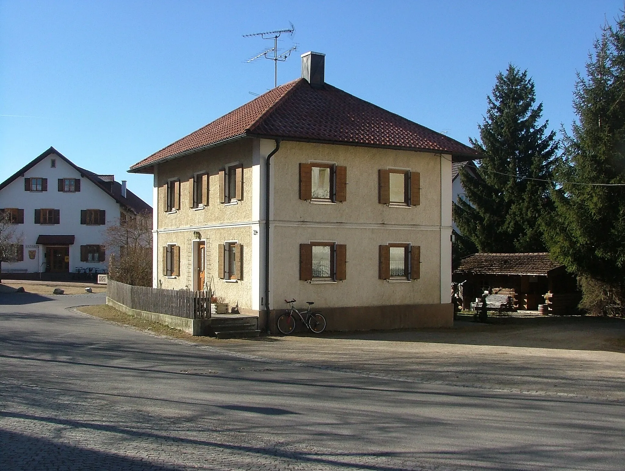 Photo showing: Haus mit Walmdach, Hawangen