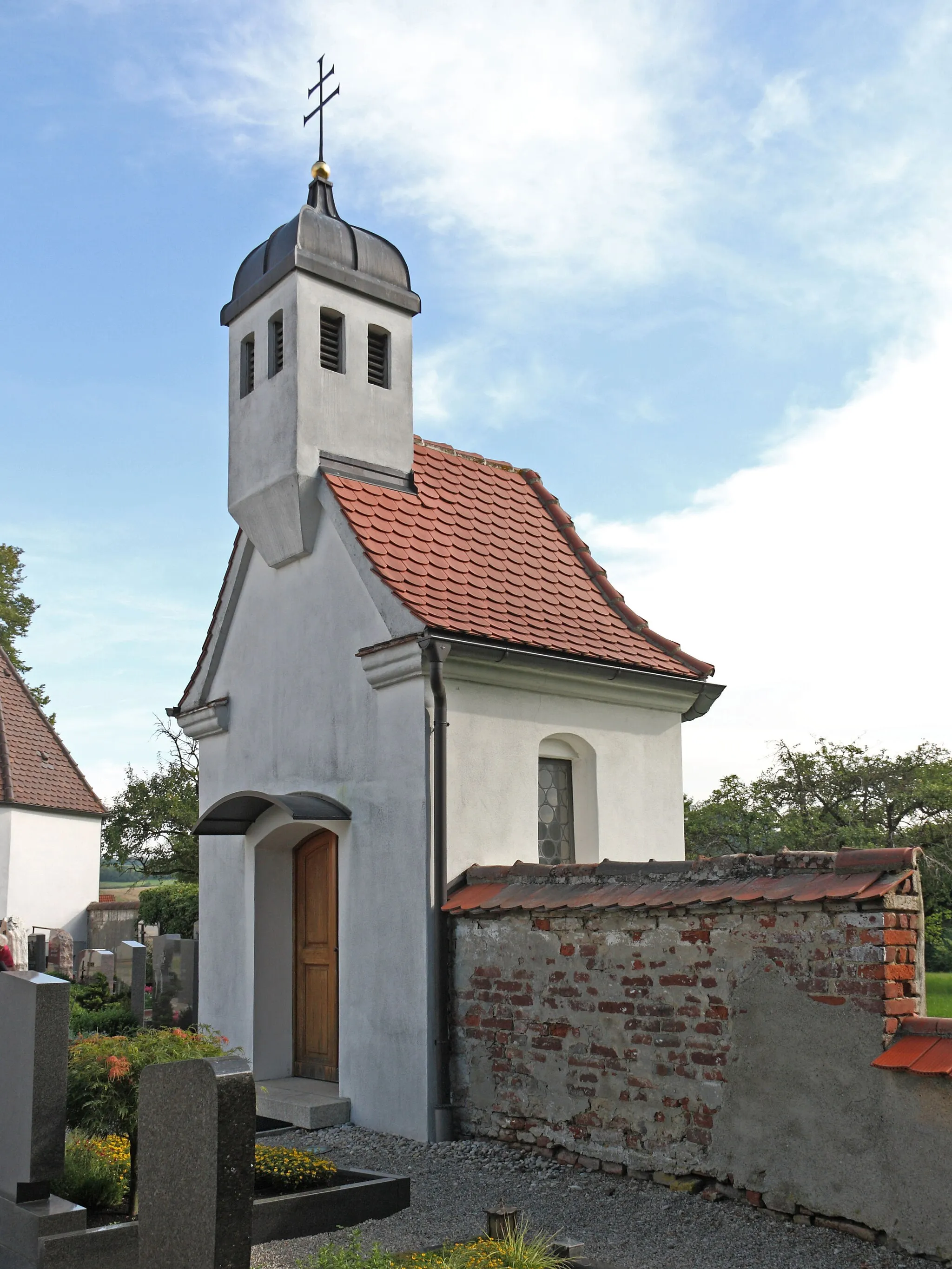 Photo showing: Edelstetten, Friedhofskapelle zur Schmerzhaften Muttergottes; erbaut um 1720/30