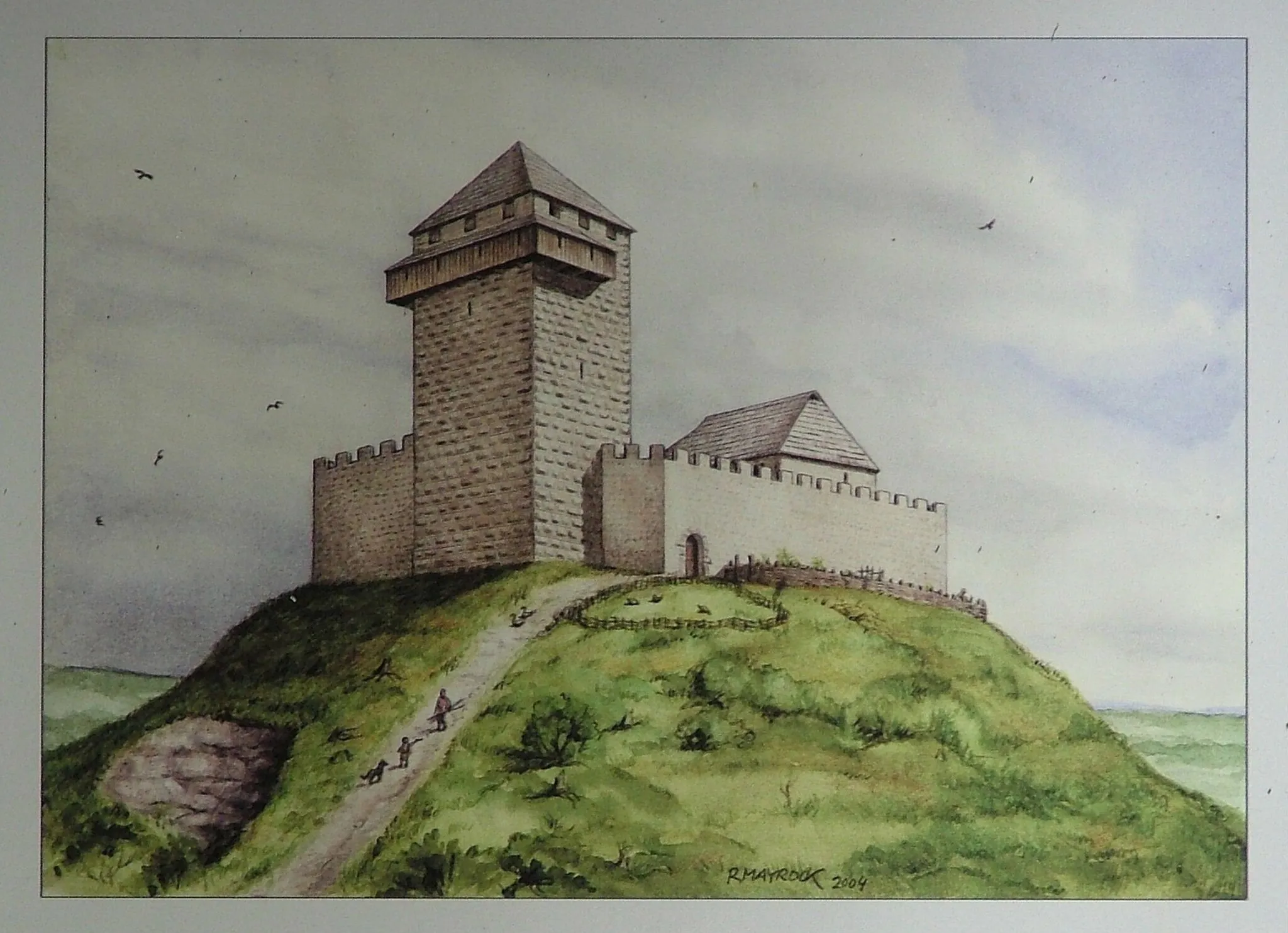 Photo showing: Wildpoldsried Burg Wolkenberg um 1300