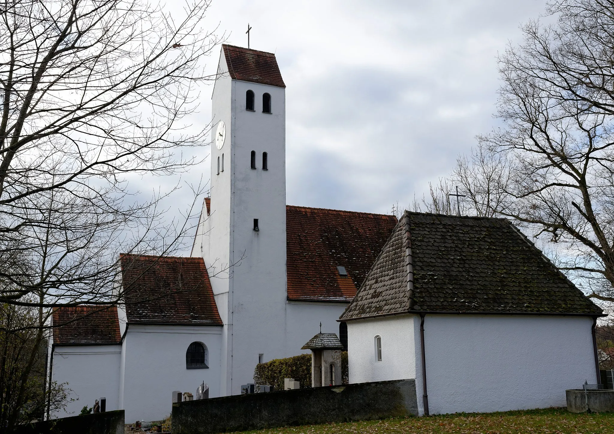 Photo showing: St. Philipp u. Walburga, früher St. Maria Magdalena, Rohrbach (Friedberg)