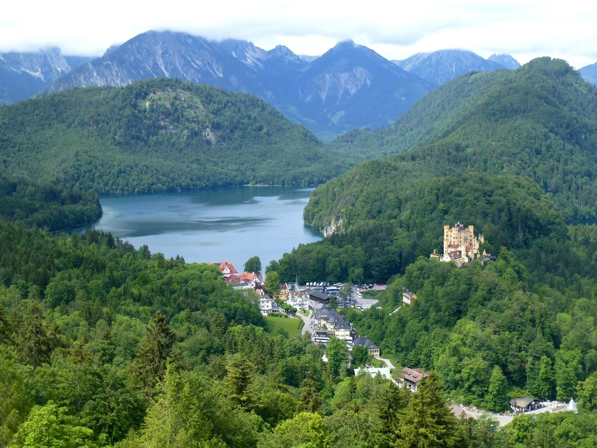 Photo showing: Alpsee Schloss Hohenschwangau Germany
