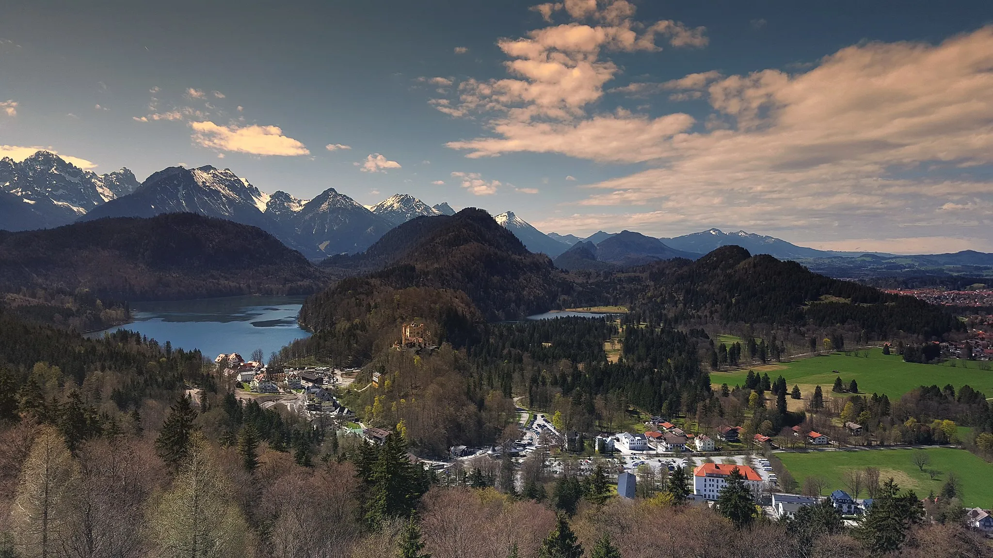 Photo showing: Blick von Schloss Neuschwanstein