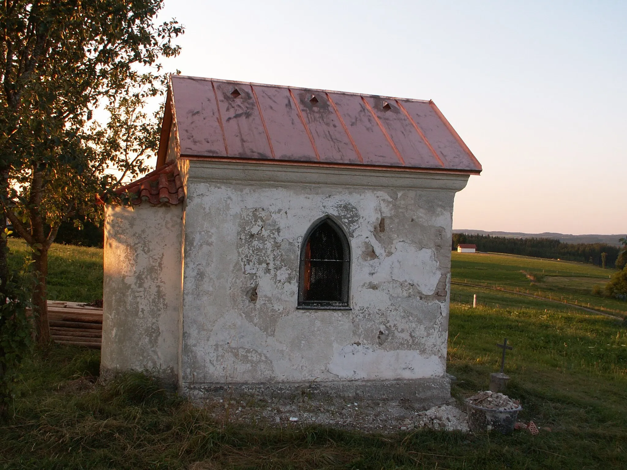 Photo showing: Kapelle am östlichen Ortsrand von Sulzschneid, Stadt Marktoberdorf