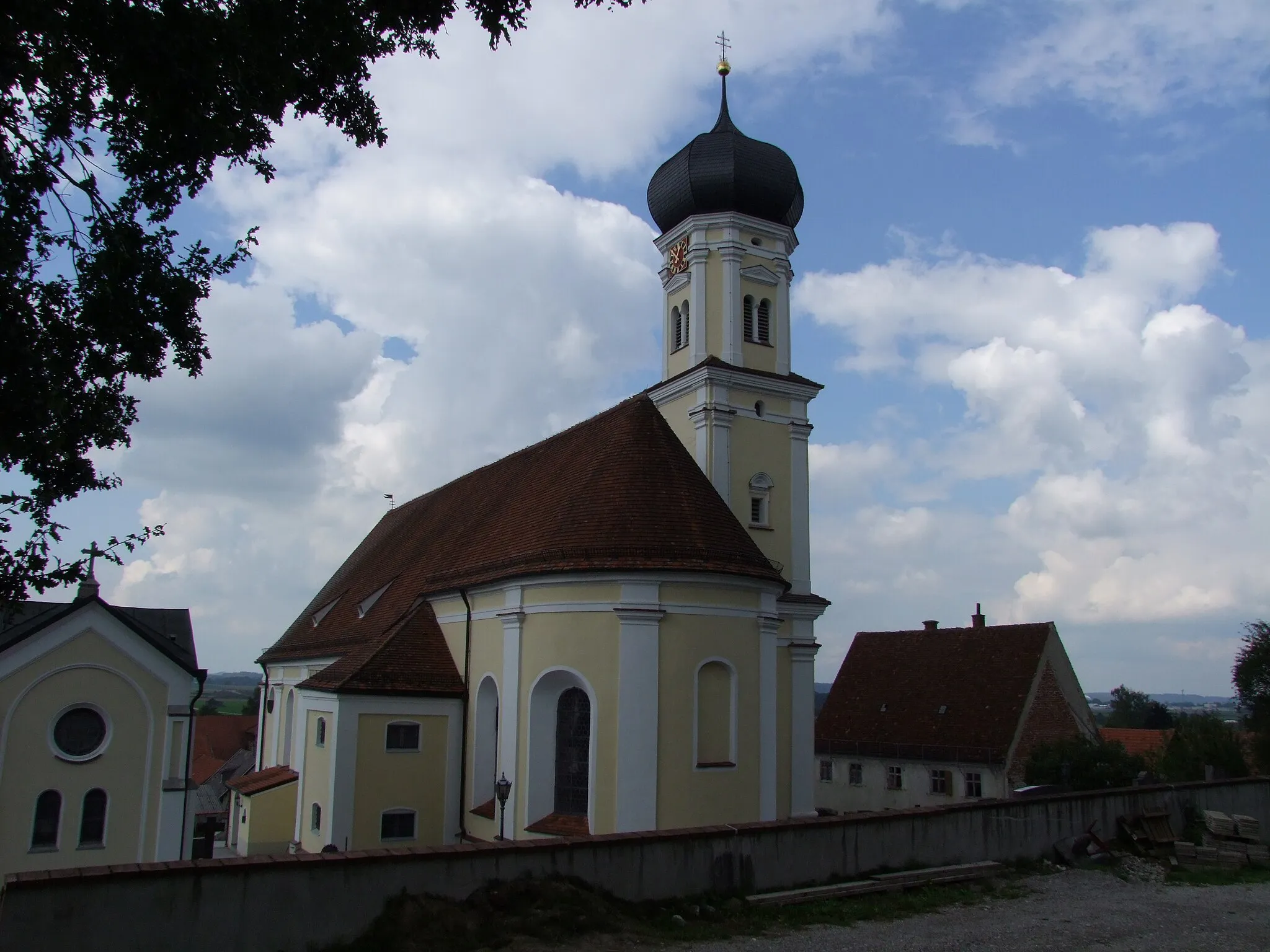 Photo showing: St. Jakobus der Ältere im oberschwäbischen Mindelau, einem Ortsteil der Stadt Mindelheim in Bayern/Schwaben