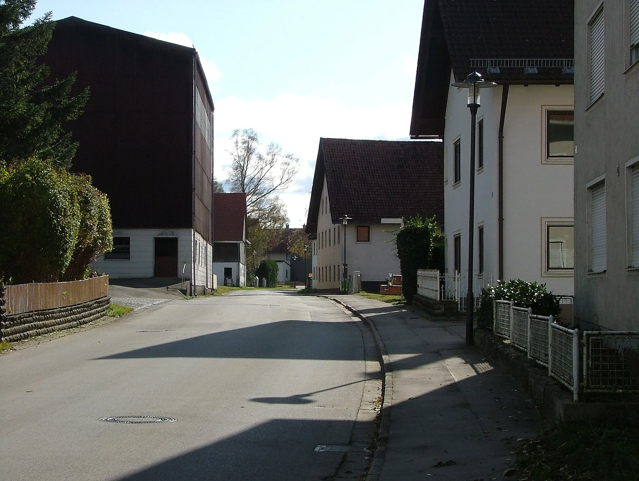 Photo showing: Dorfstraße in Mindelau