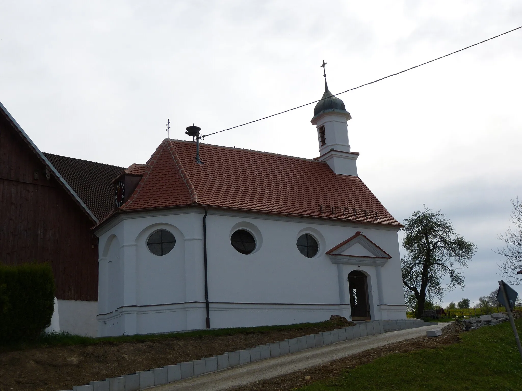 Photo showing: St. Peter, Hörlis, Gemeinde Kirchhaslach, Landkreis Unterallgäu, Bayern
