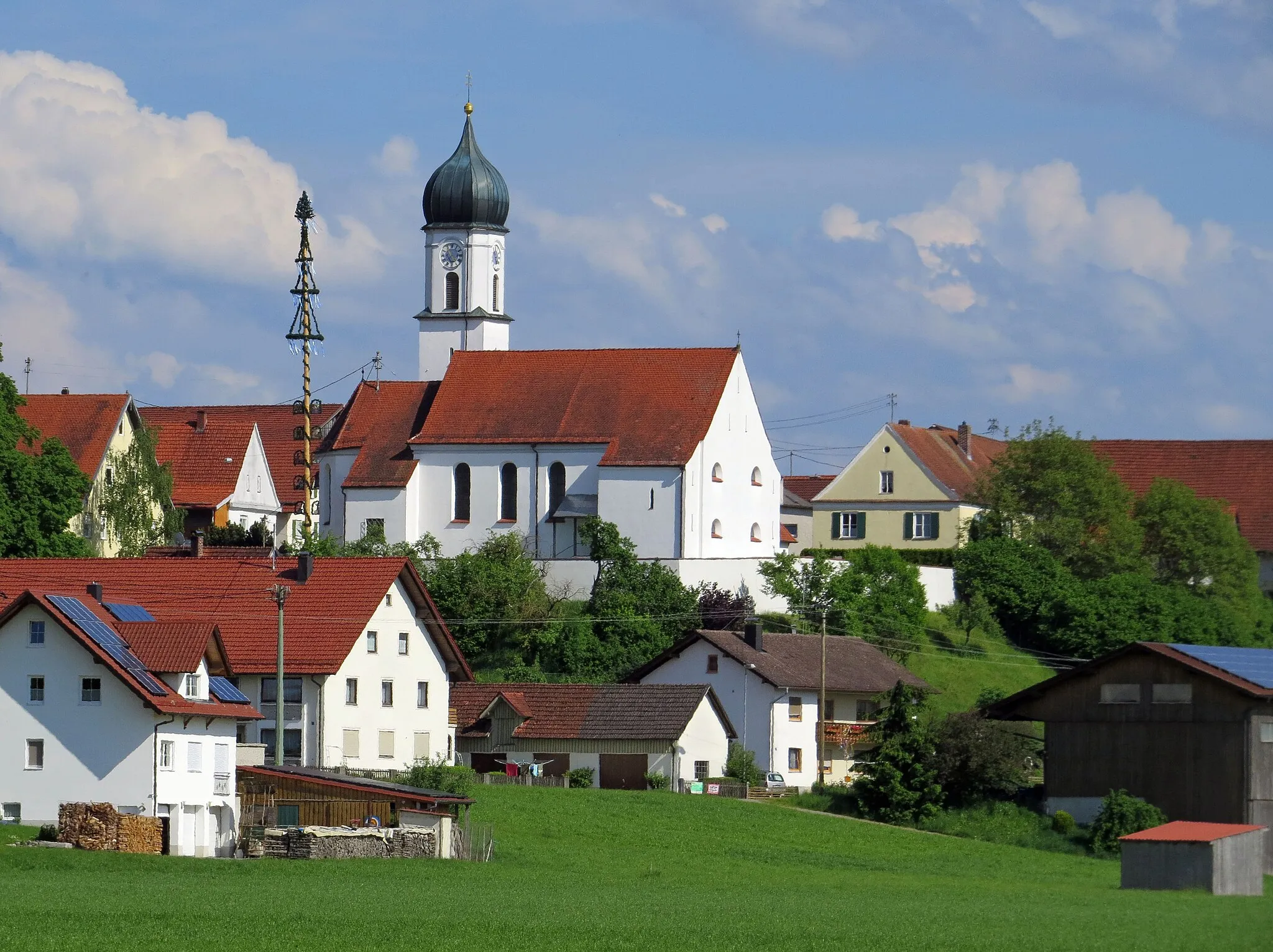 Photo showing: Weinried von Nordwesten, Oberschönegg