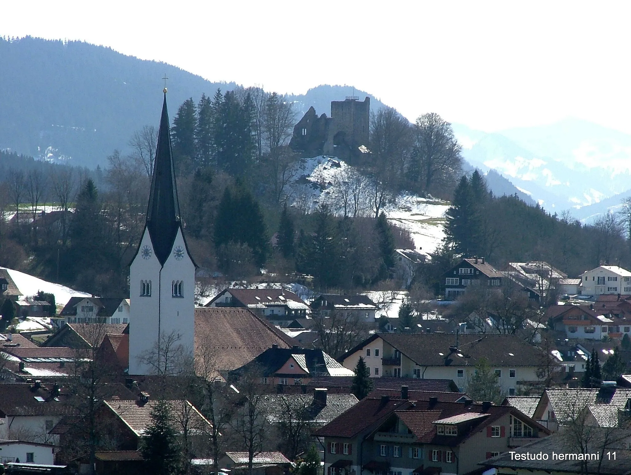Photo showing: Ort Sulzberg und Burg Sulzberg