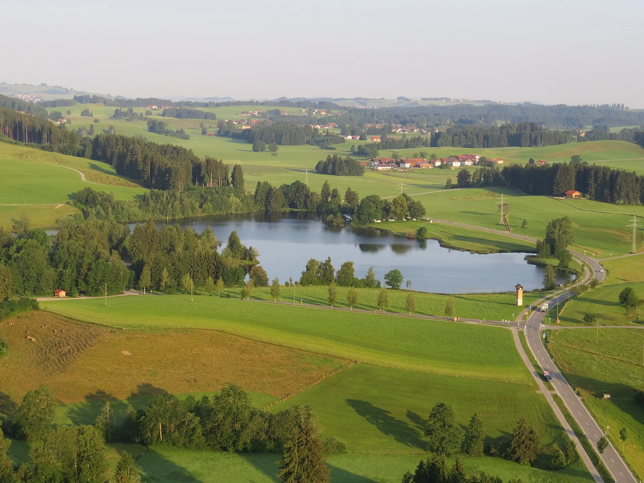 Photo showing: Schwaltenweiher von Osten, Rückholz