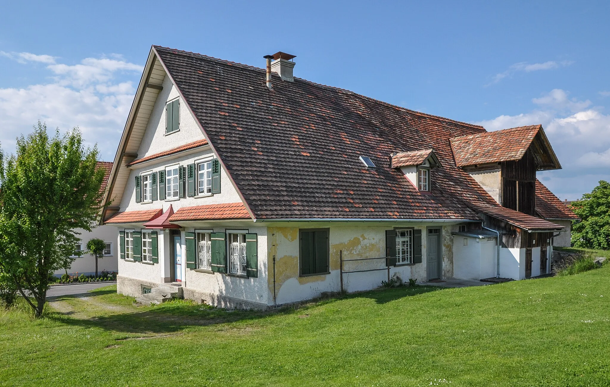 Photo showing: Main building of the farmyard Hofanlage Milz, Kressbronn-Retterschen, county Bodenseekreis, Deutschland