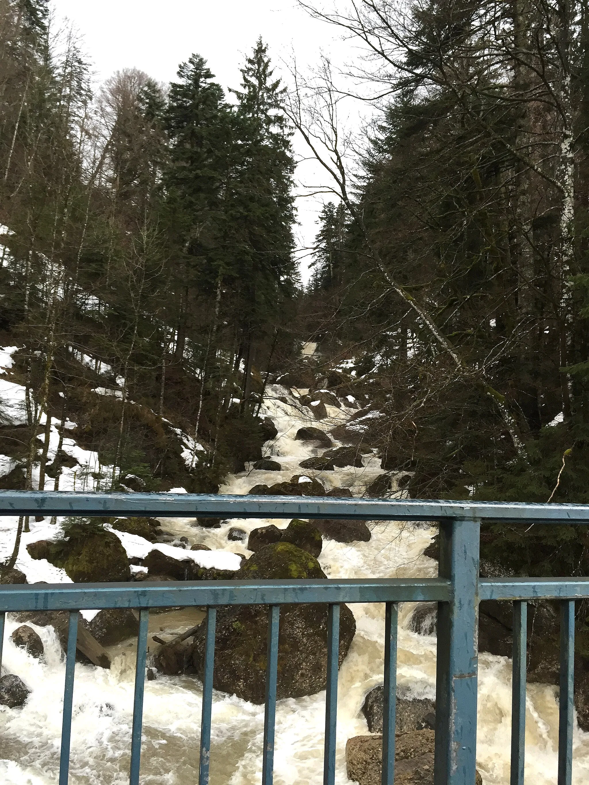 Photo showing: Der Lanzenbach im Landkreis Oberallgäu in Bayern kurz vor seiner Mündung in die Weißach.